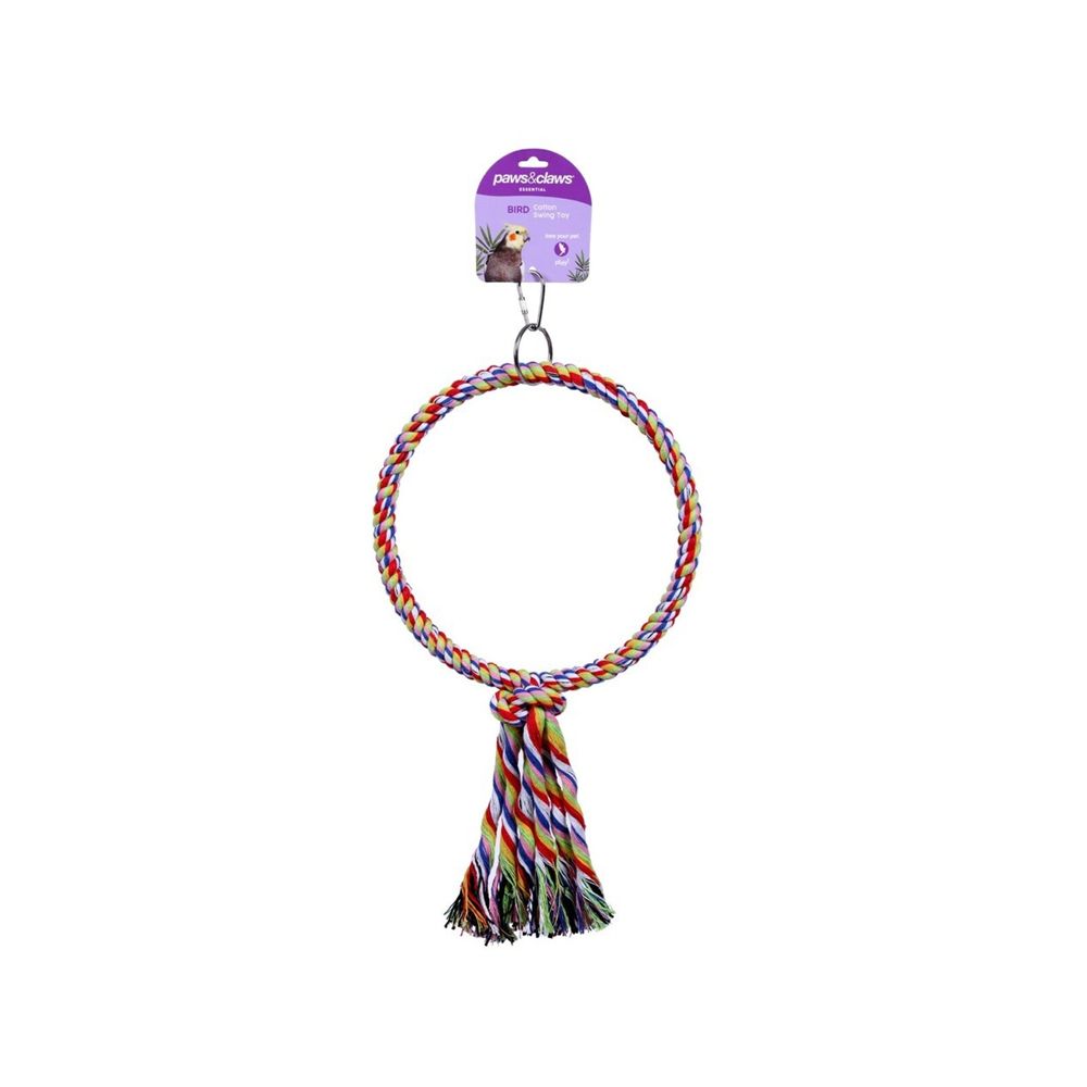 Paws & Claws Cotton Swing Bird Toy