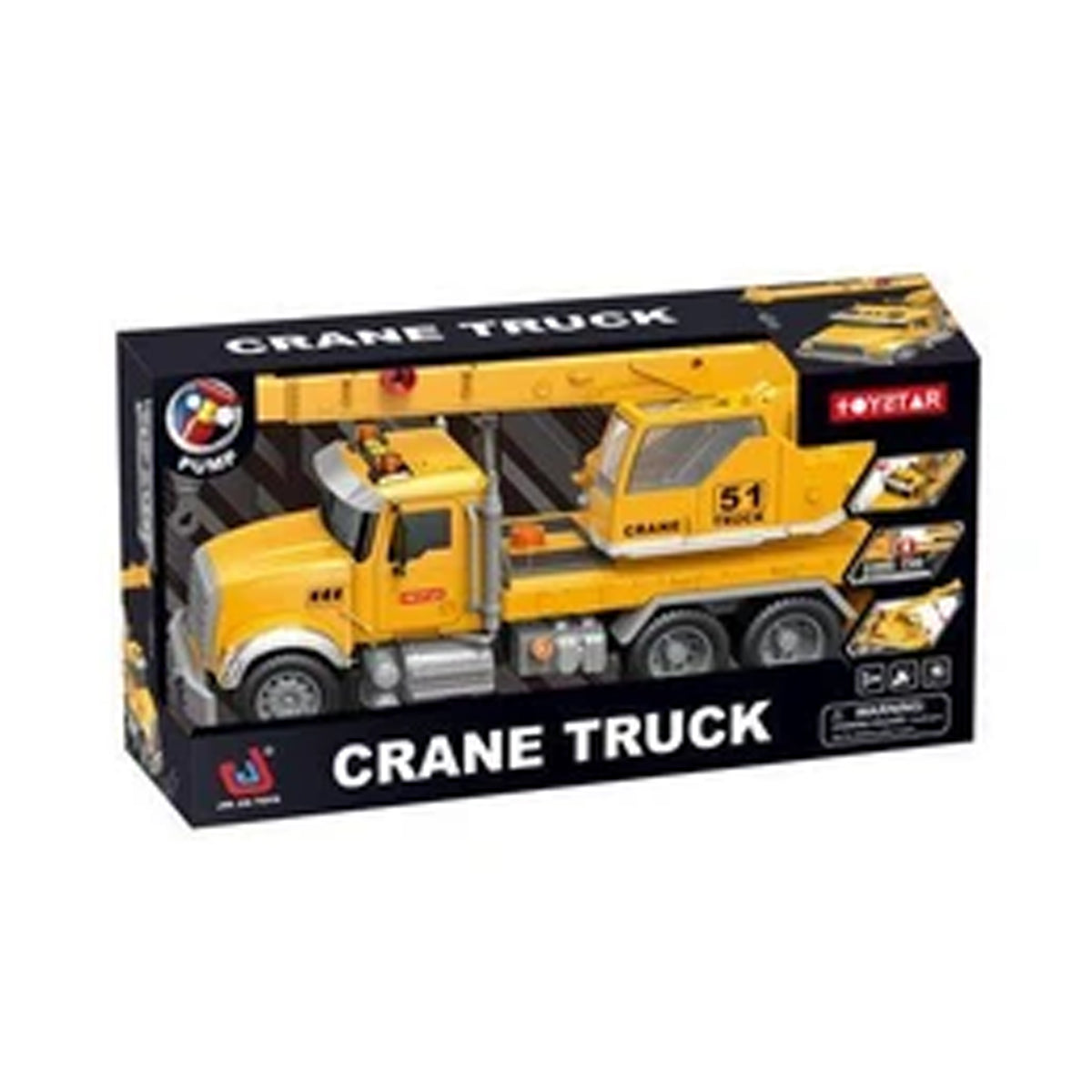 Crane Truck Pump Up Action 33cm Friction with Light and Sound