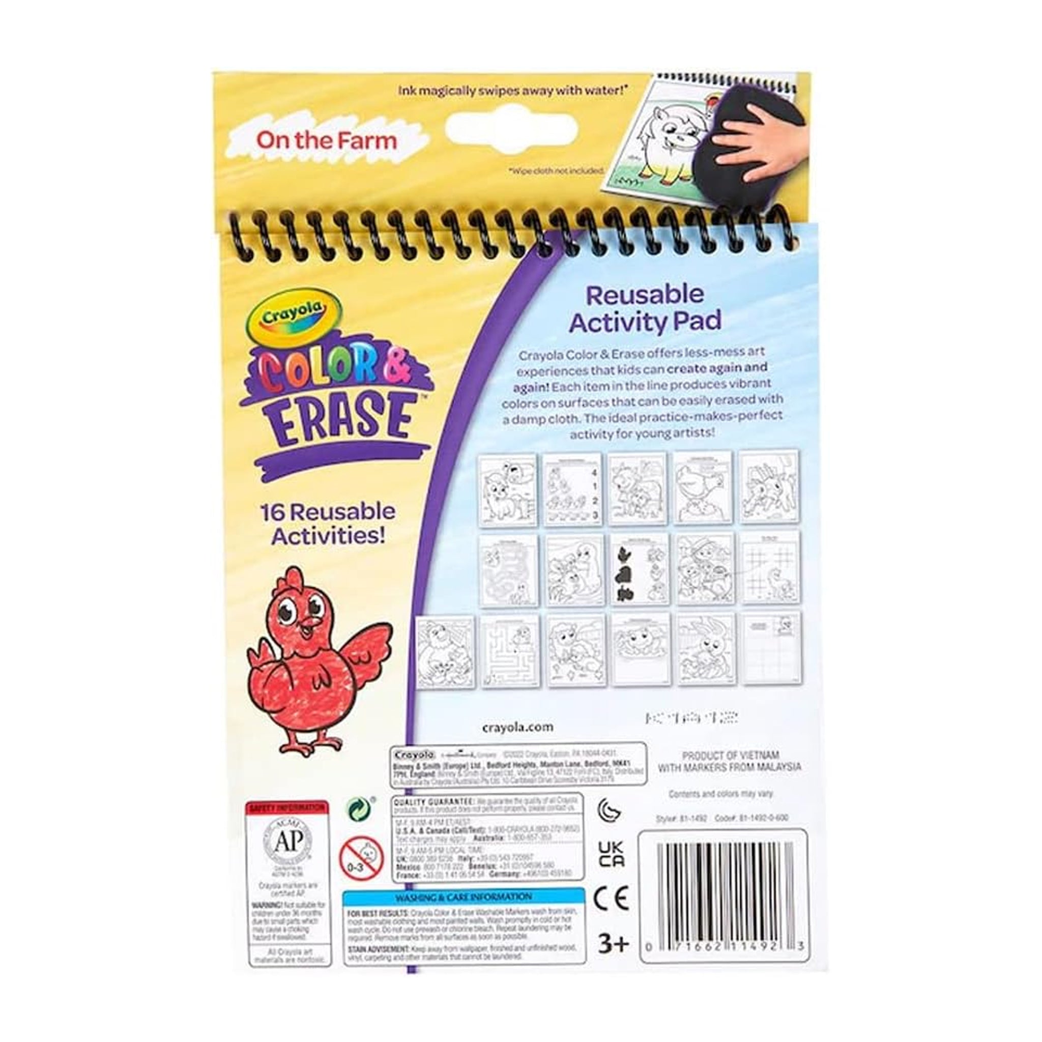 Crayola Color & Erase Reusable Activity Pad - On the Farm
