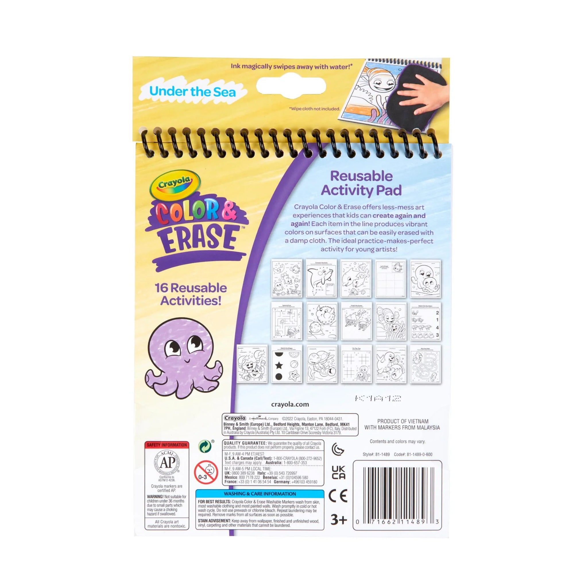 Crayola Color & Erase Reusable Activity Pad - Under the Sea
