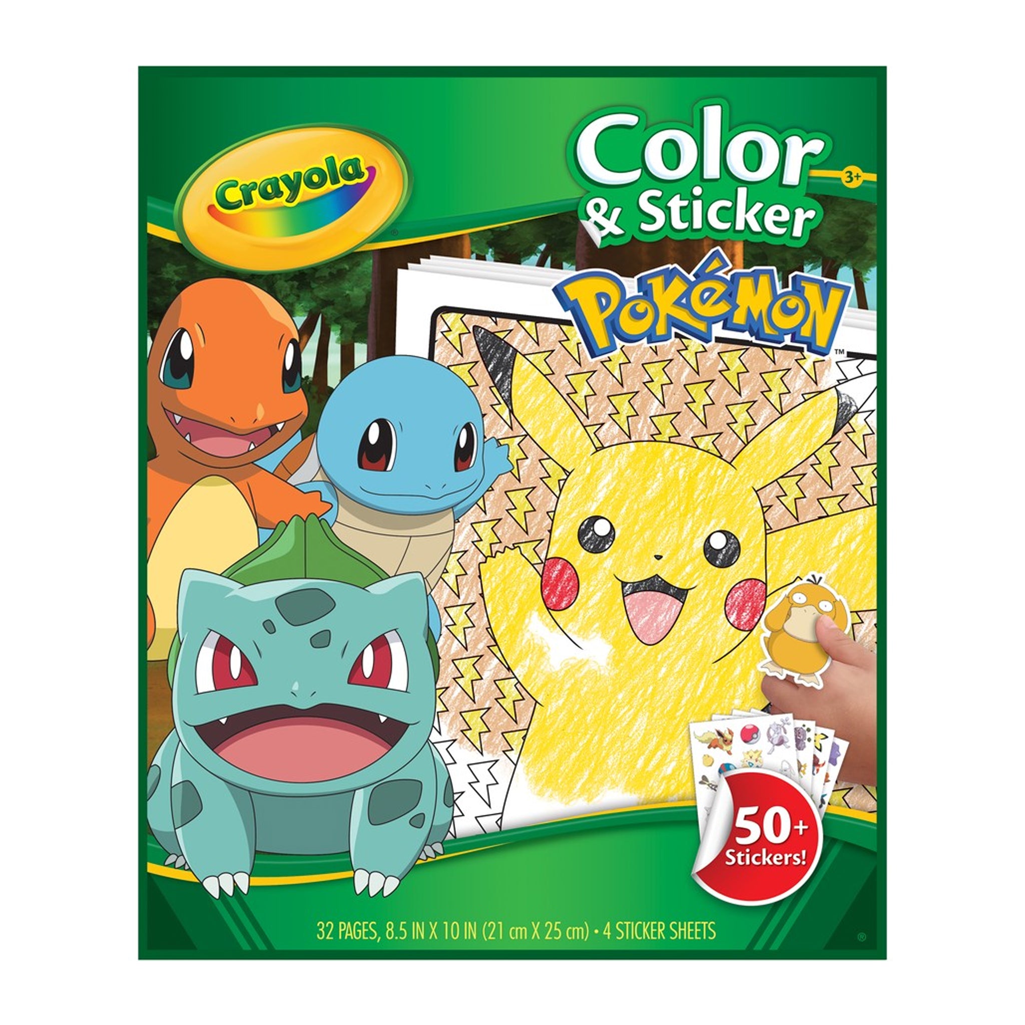 Crayola Color & Sticker Book - Pokemon