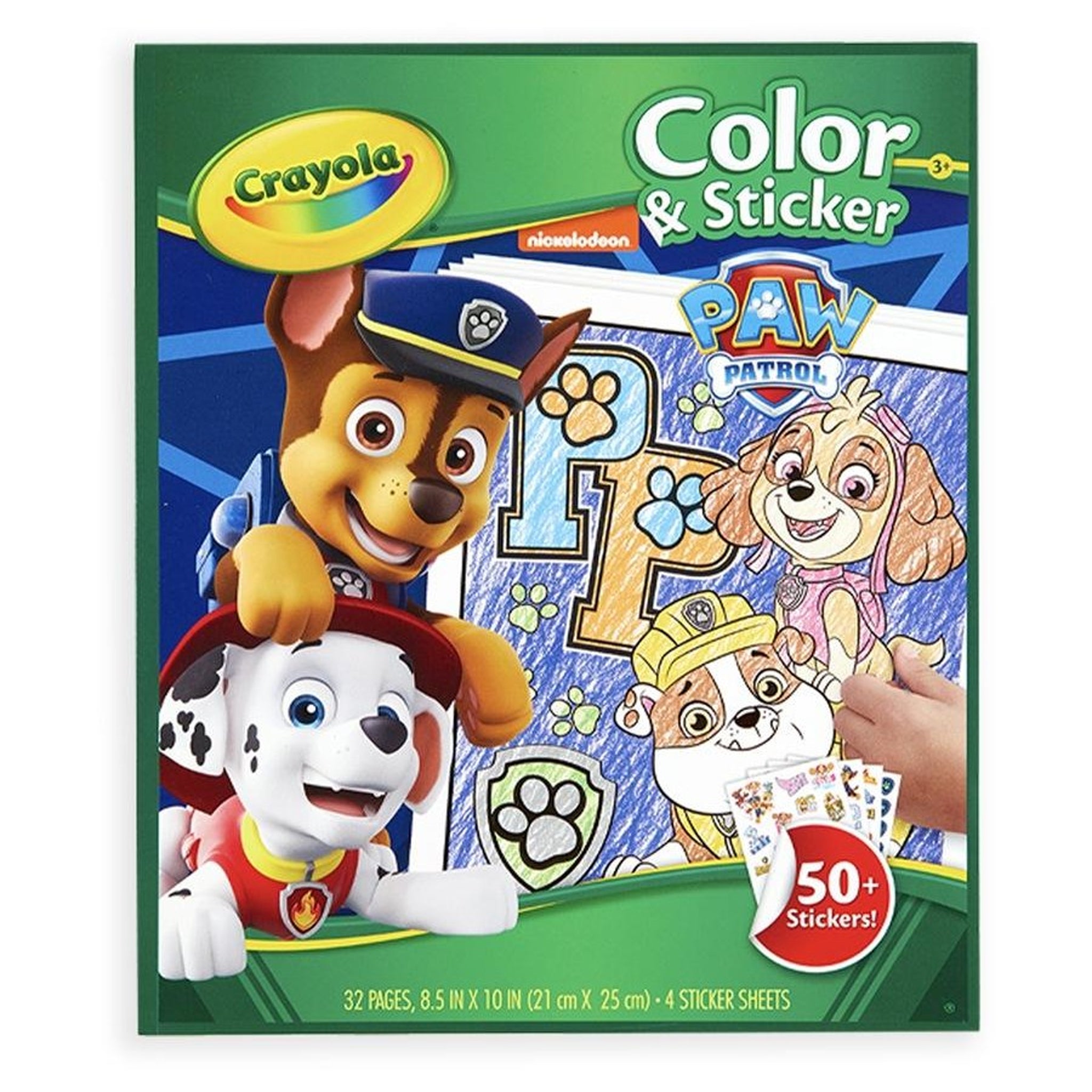 Crayola Colour & Sticker Book - Paw Patrol