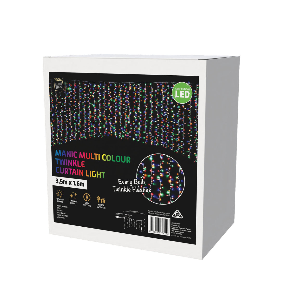 LED Crazy Curtain 3.5x1.6m