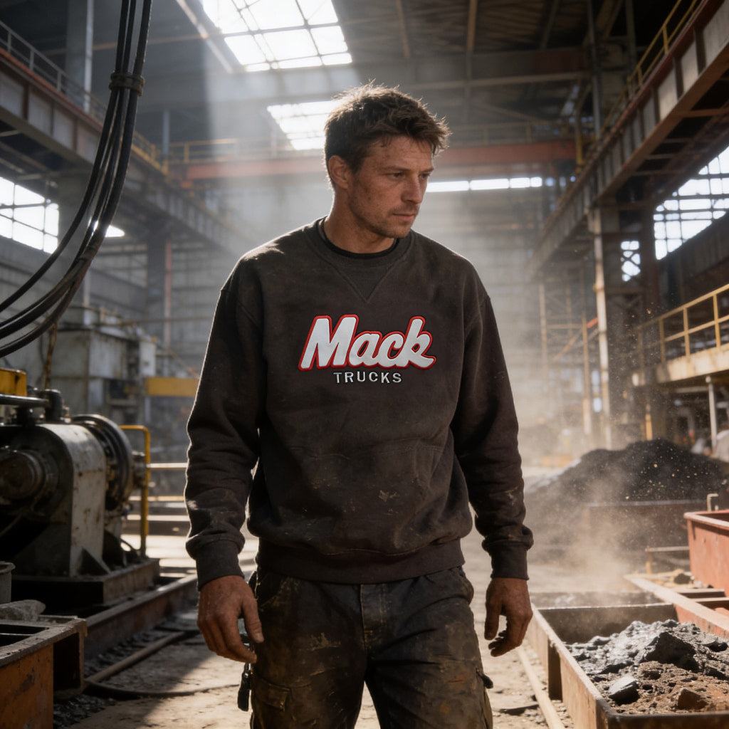 MACK L/Sleeve Poly/Cotton Crew Neck Jumper