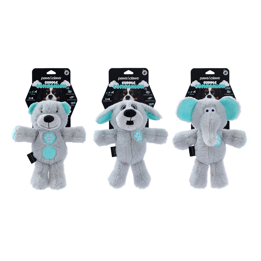 Cuddle Companion Plush Dog Toy – Assorted
