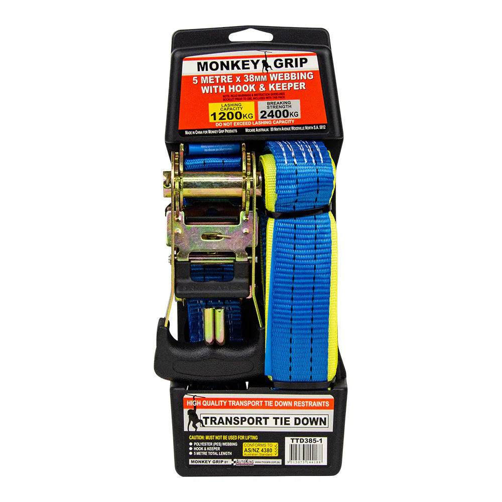 MONKEY GRIP Transport Tie Down 38mm x 5m 1pce