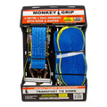 MONKEY GRIP Transport Tie Down 2500KG Capacity 50mm 9m Webbing