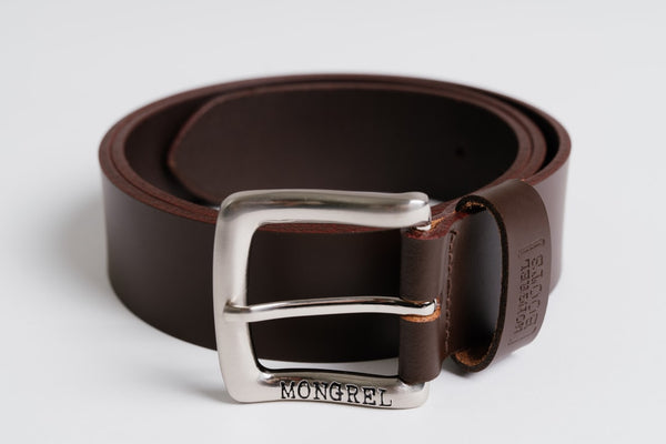 Mongrel Premium Leather Belt Australian Made