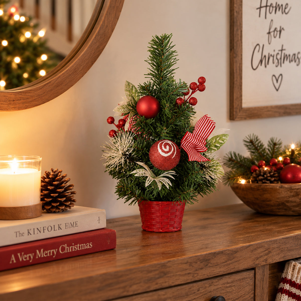 Decorated Christmas Tree 30cm