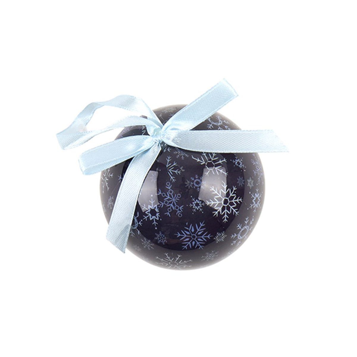 Christmas Bauble w Print Decoration 7.5cm