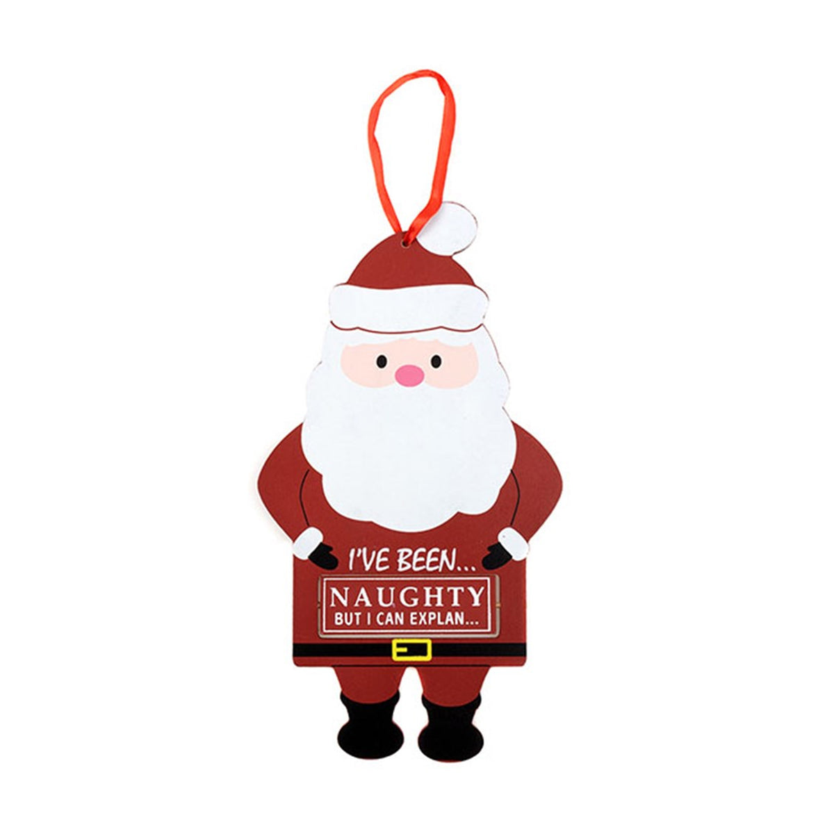 Christmas Hanging Sign Naughty/Nice Decoration