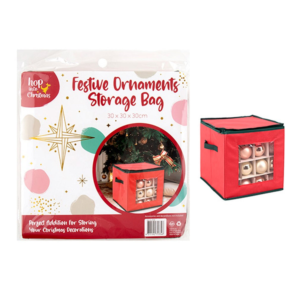 Christmas Decoration Ornaments Bauble with Storage Bag