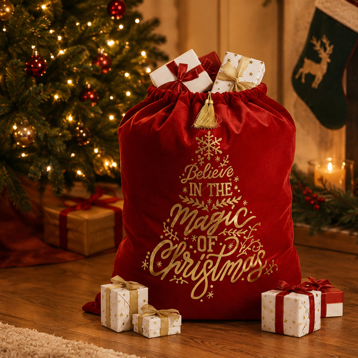Deluxe Velvet Christmas Sack