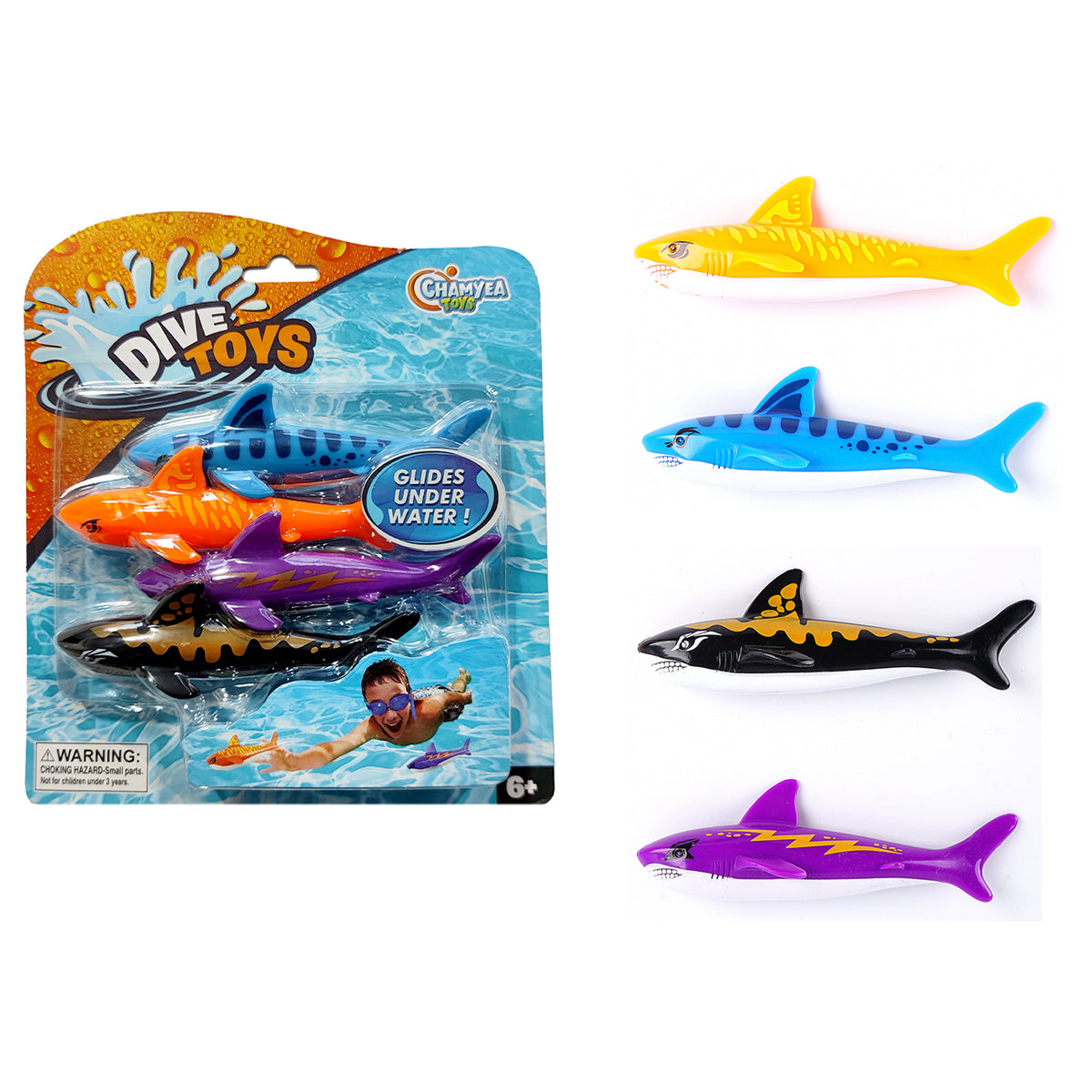 Dive Sharks 4 Pk