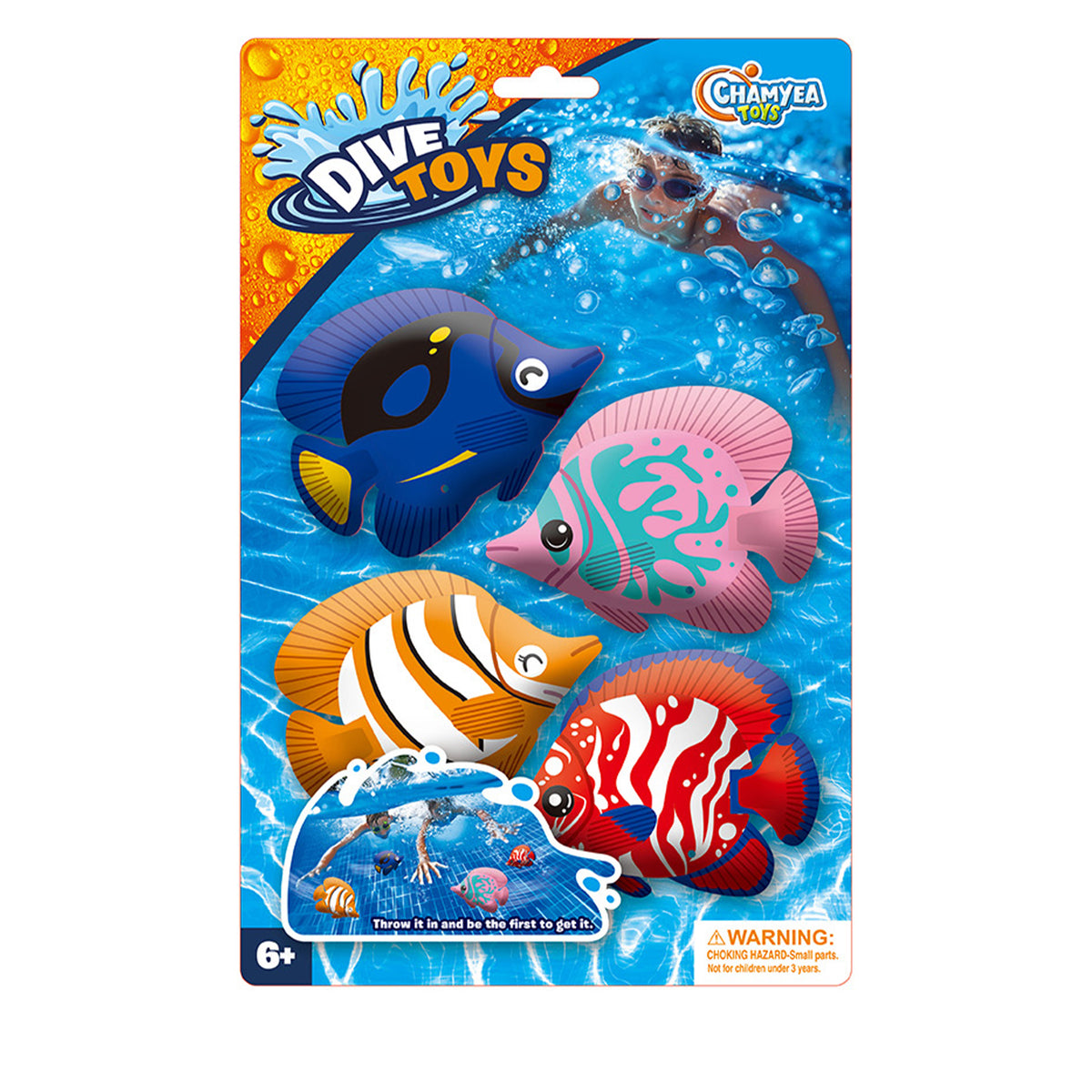 Diving Fish Pool Game 4 pack
