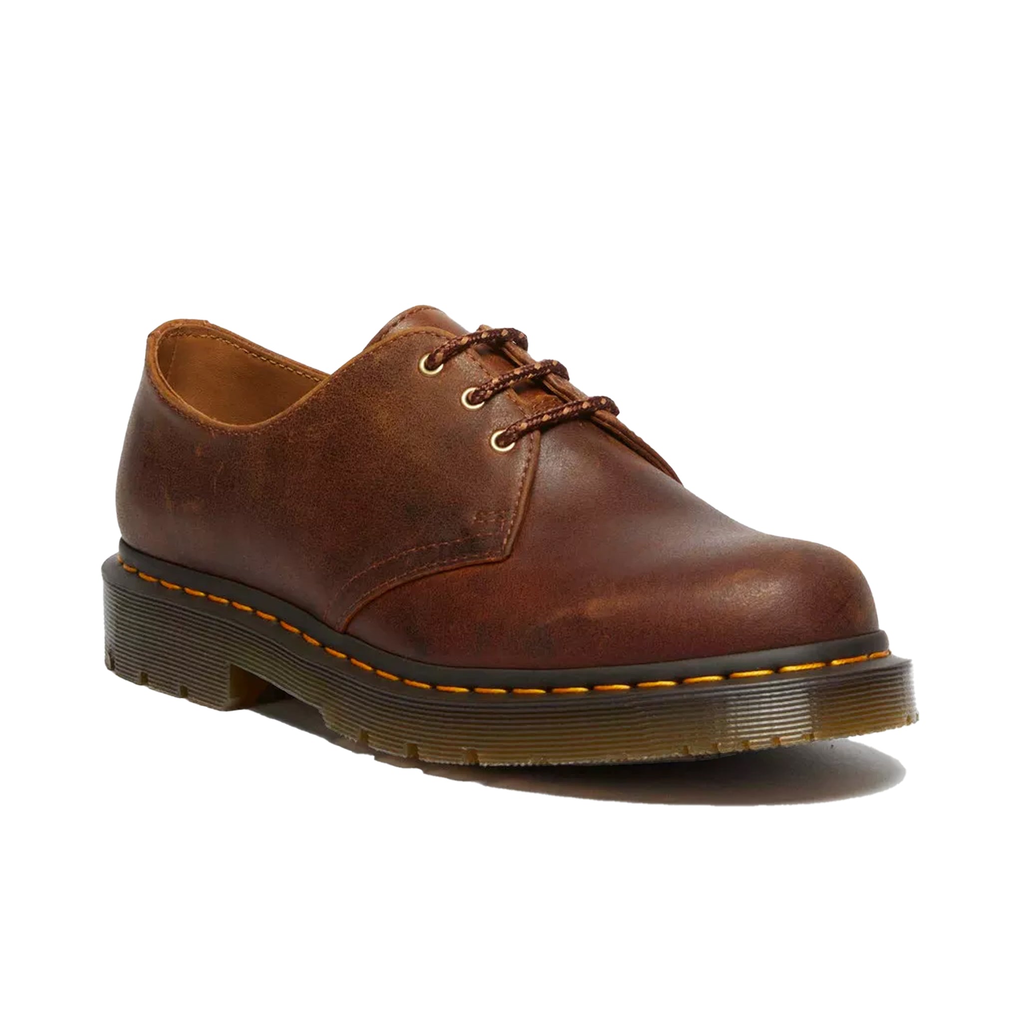 Dr. Martens 1461 Slip Resistant 3-Eye Shoe – Dark Tan Parker Life Shield WP