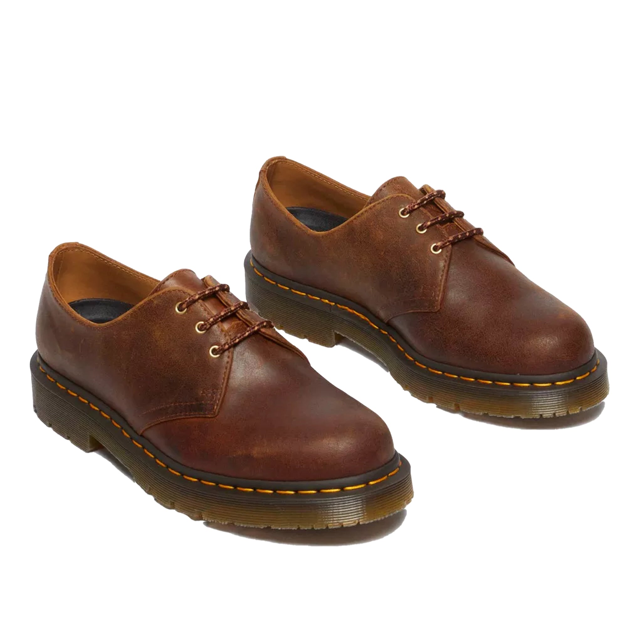 Dr. Martens 1461 Slip Resistant 3-Eye Shoe – Dark Tan Parker Life Shield WP