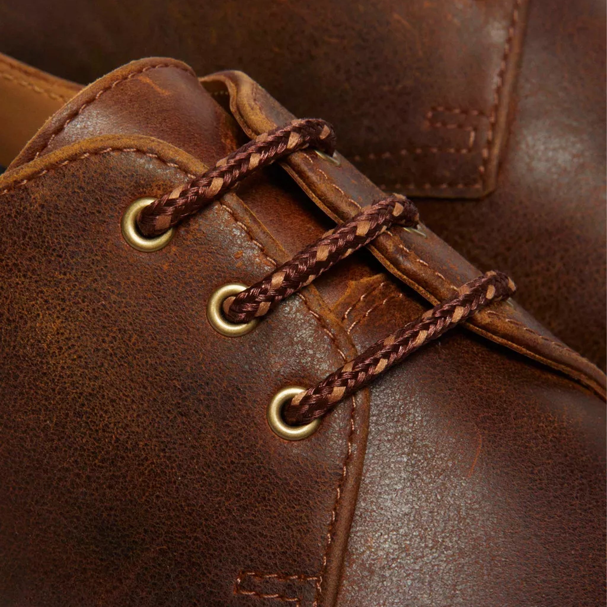 Dr. Martens 1461 Slip Resistant 3-Eye Shoe – Dark Tan Parker Life Shield WP