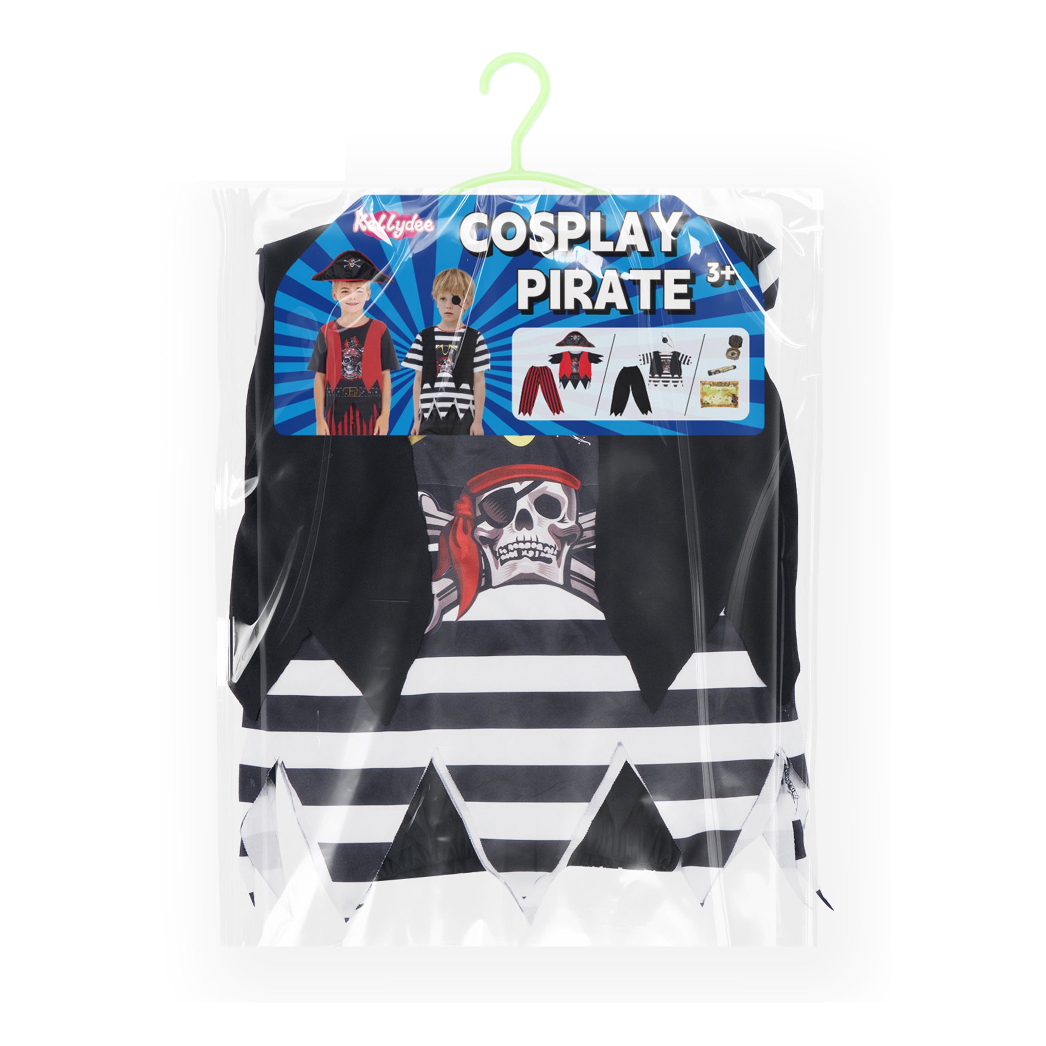 Dress Up Pirate Black and White Combination Eye Patch