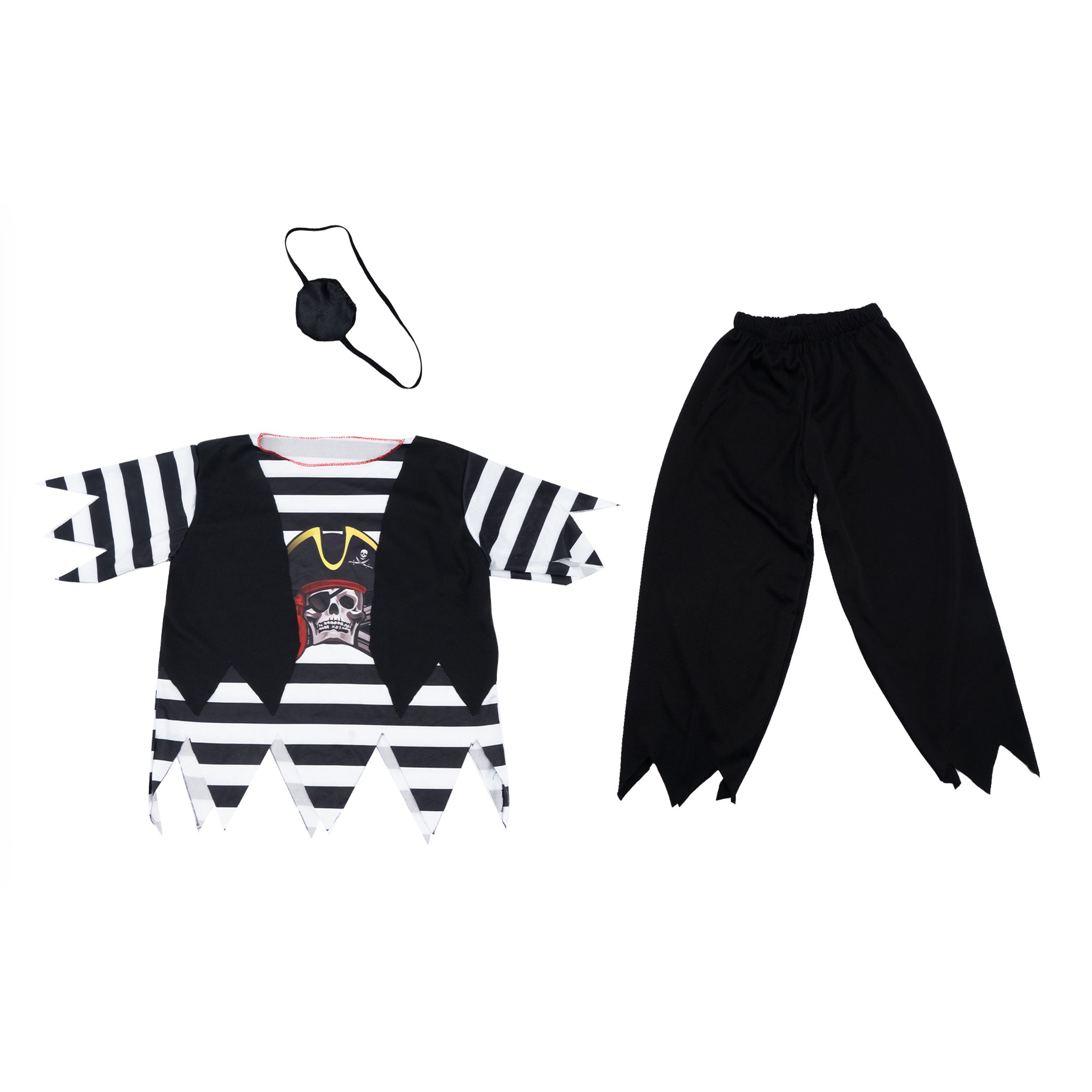 Dress Up Pirate Black and White Combination Eye Patch