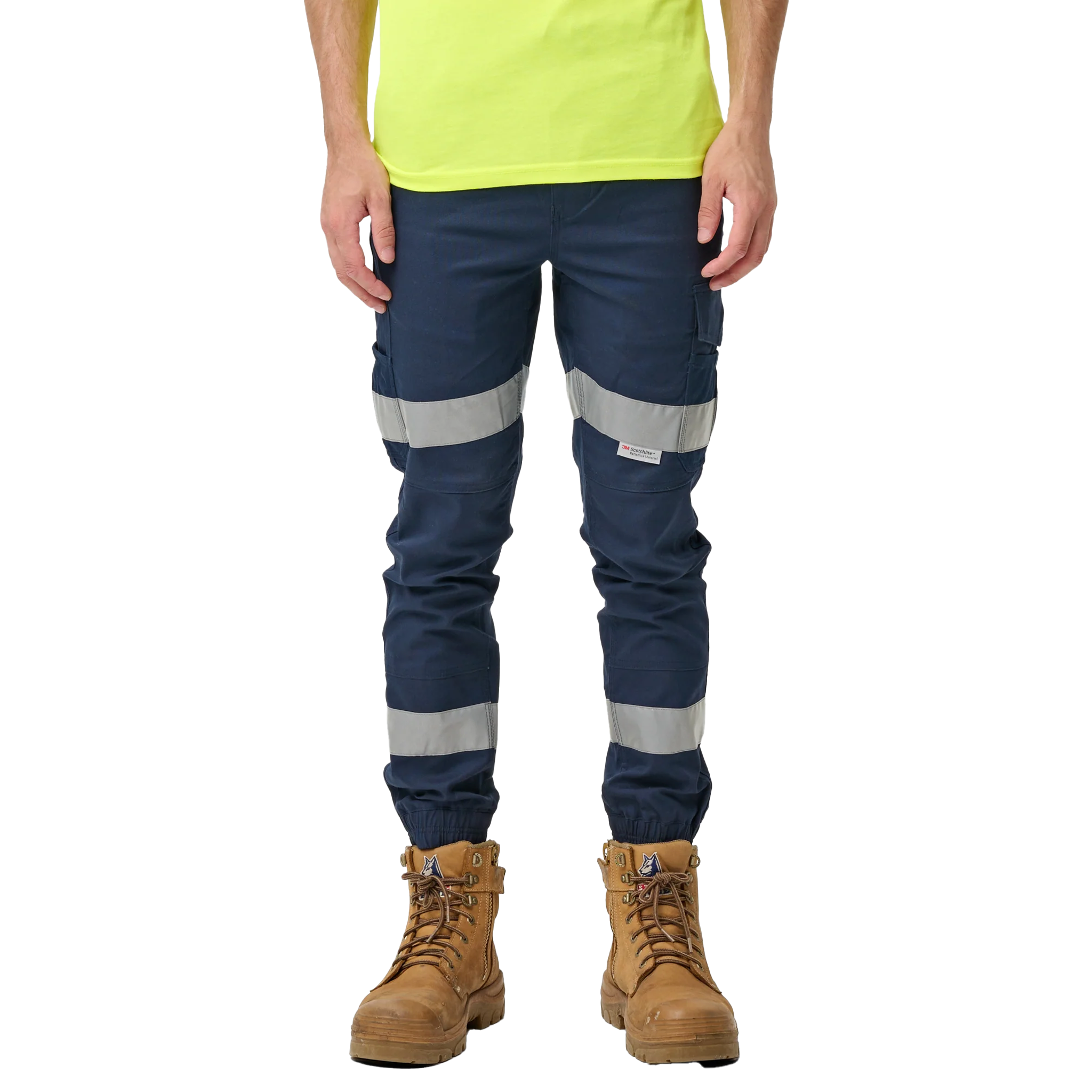 Elwood Mens Reflective Cuffed Elastic Pant