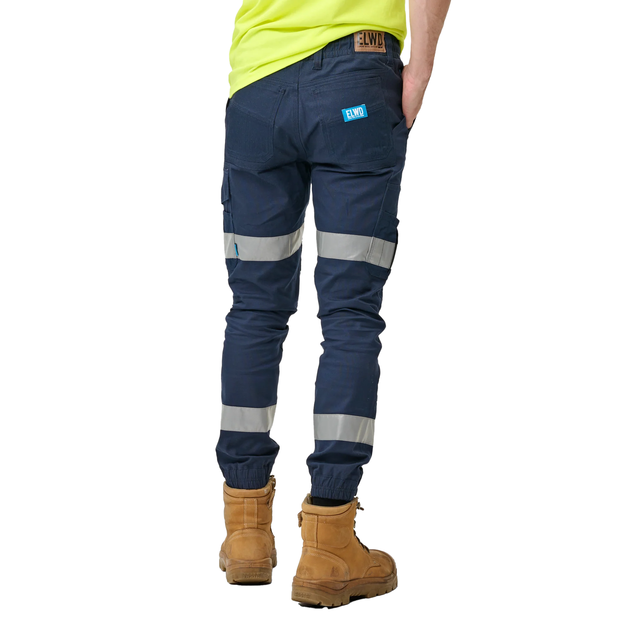 Elwood Mens Reflective Cuffed Elastic Pant