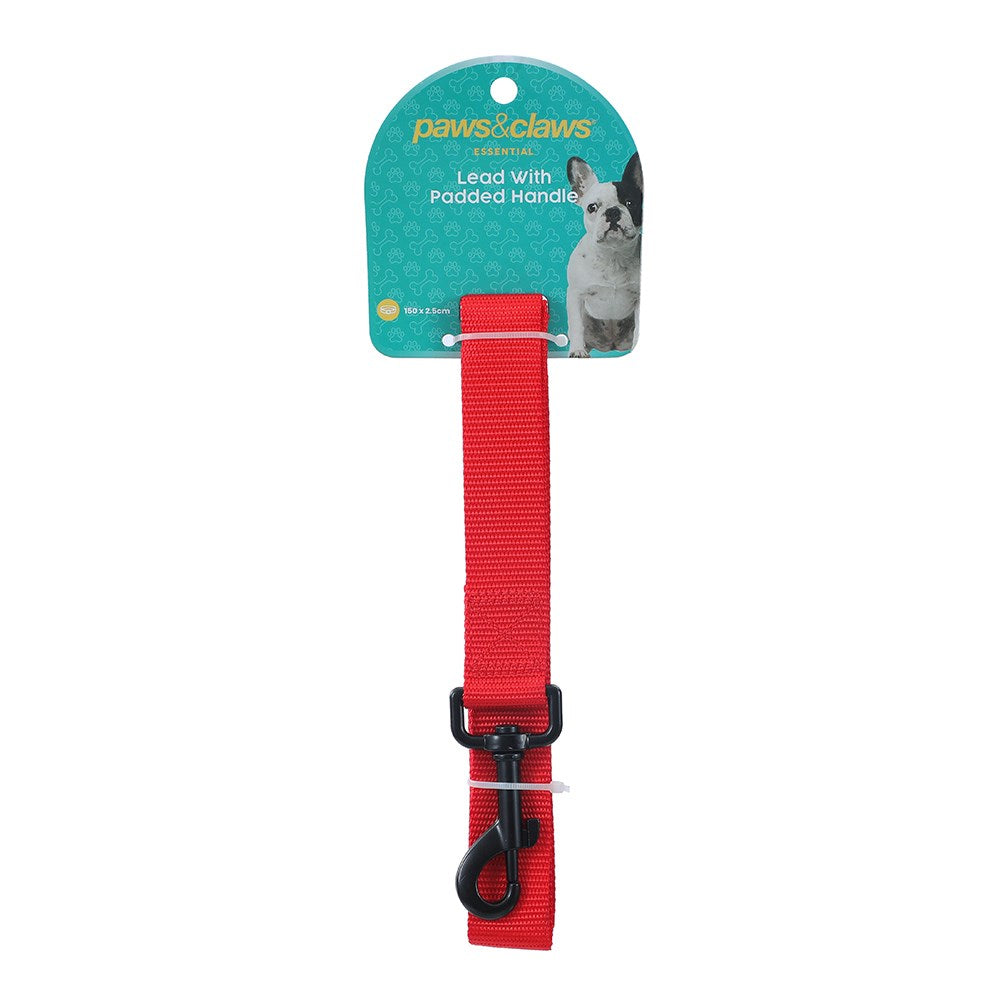 Essentials Dog Lead with Padded Handle – 150 × 2.5cm