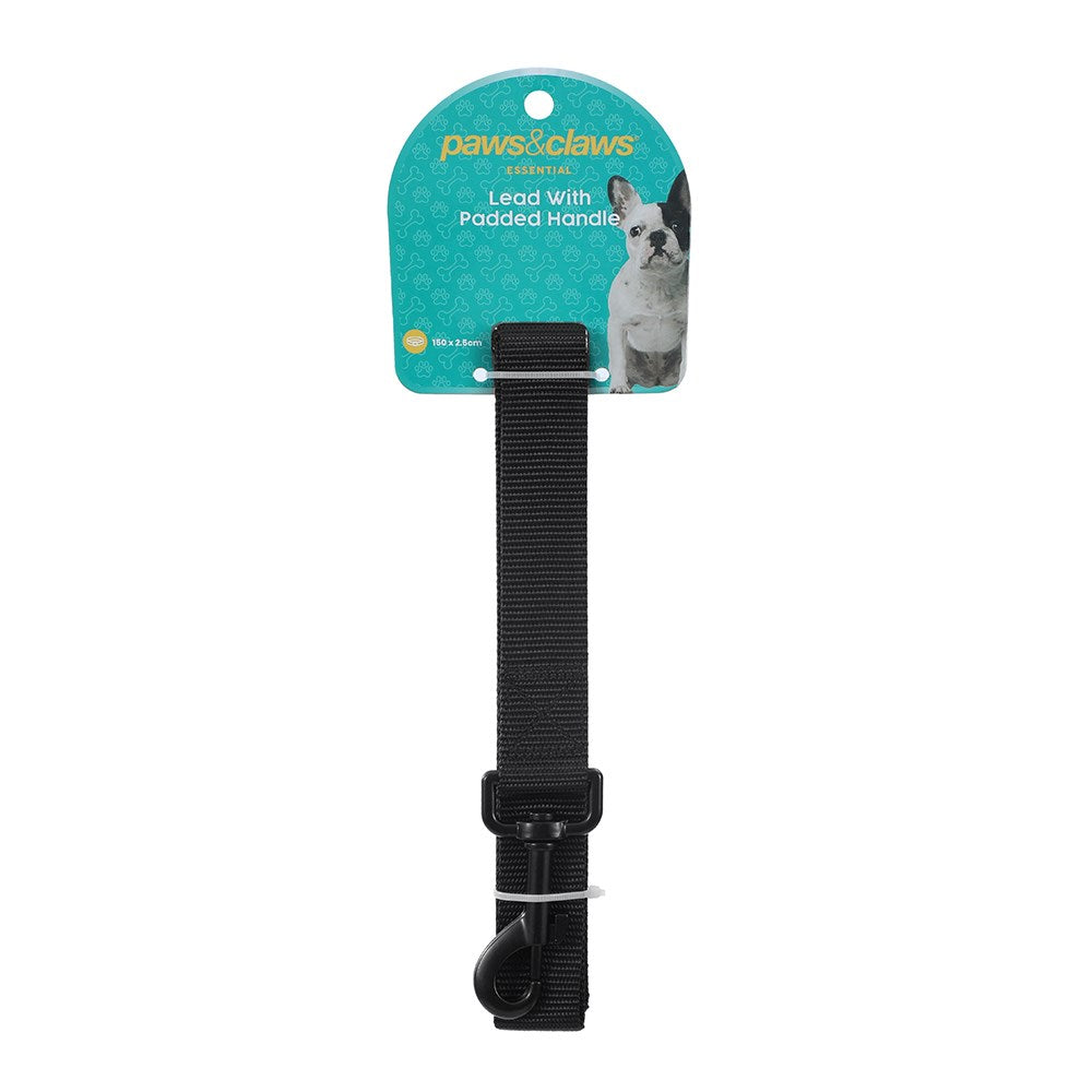 Essentials Dog Lead with Padded Handle – 150 × 2.5cm