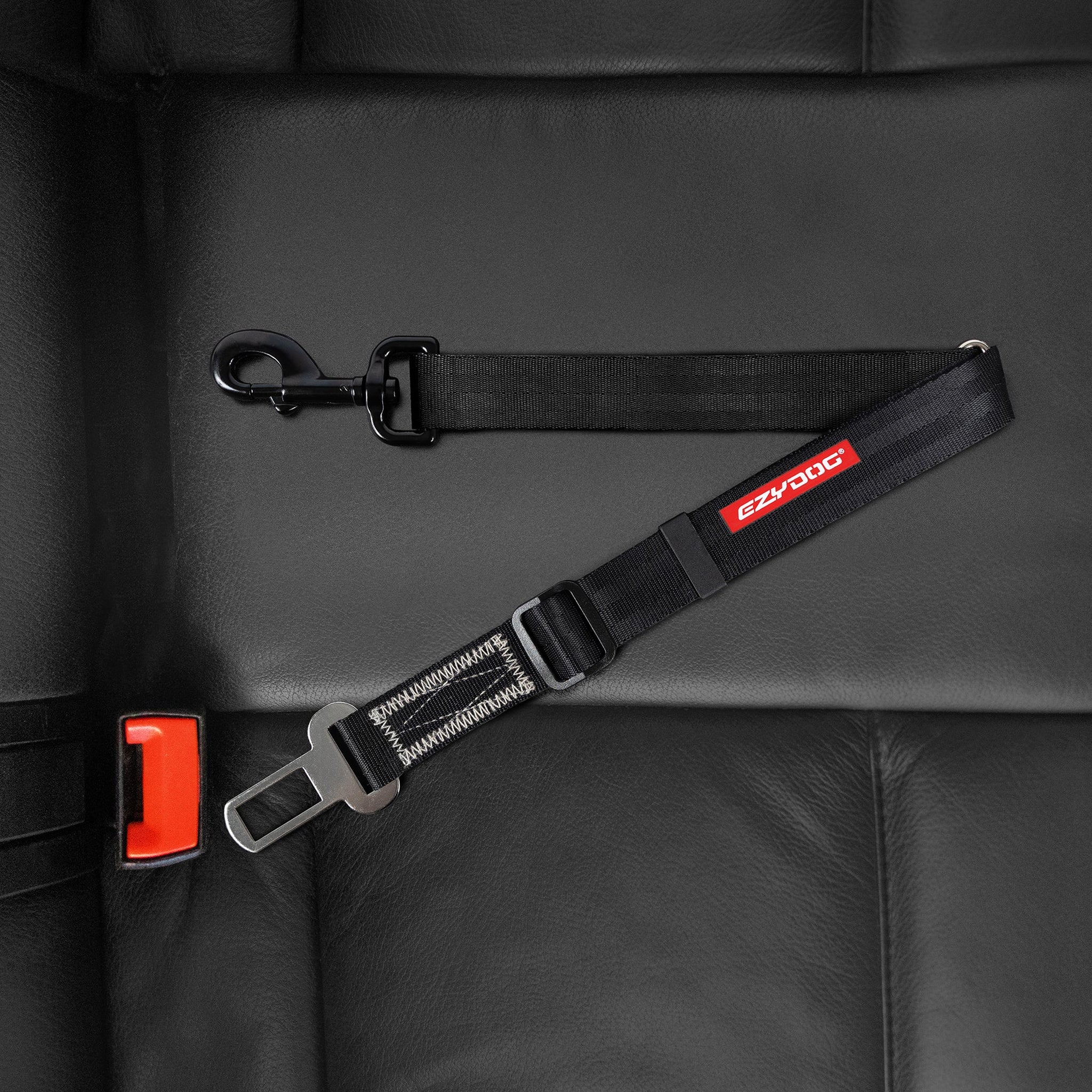 EzyDog Adjustable Seatbelt Attachment - Black