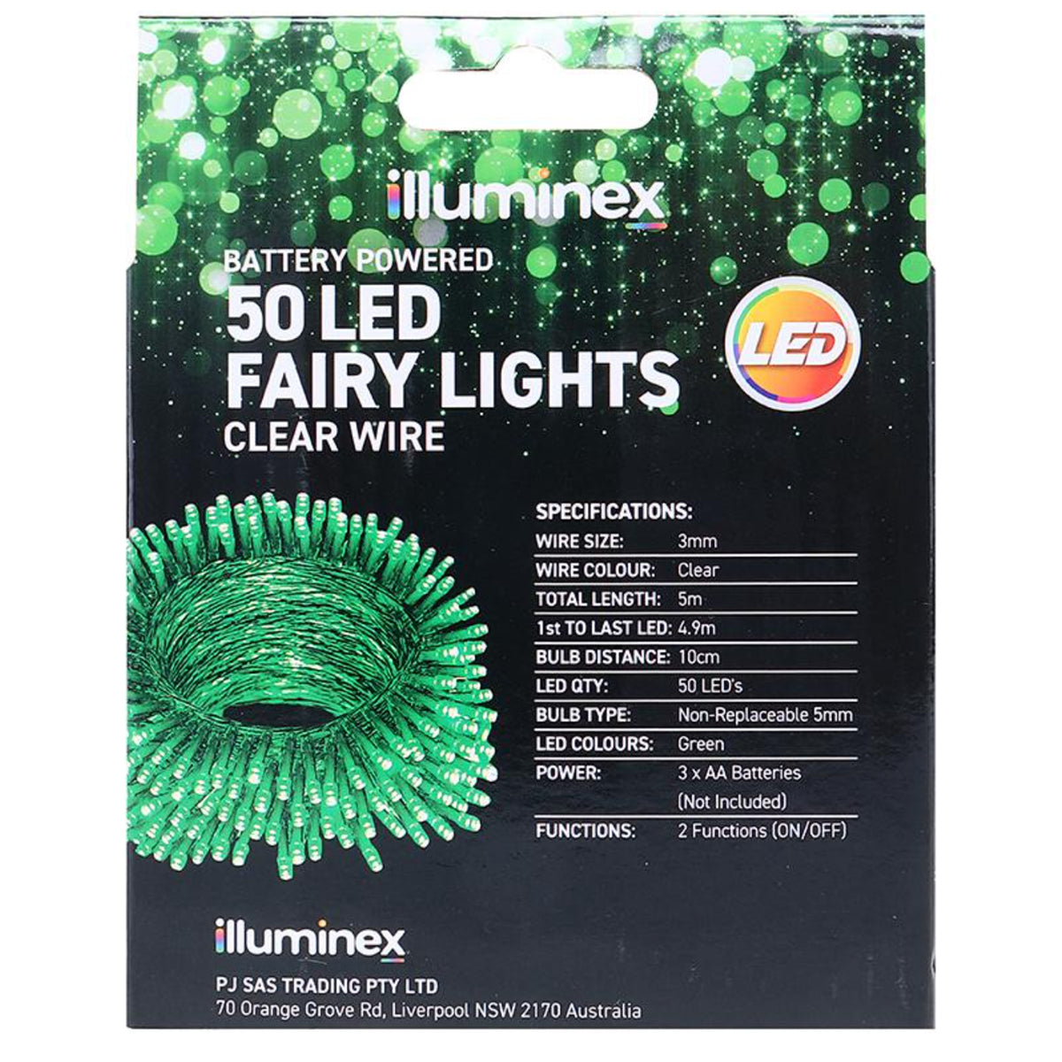 Fairy Lights Battery Operated 50 LED