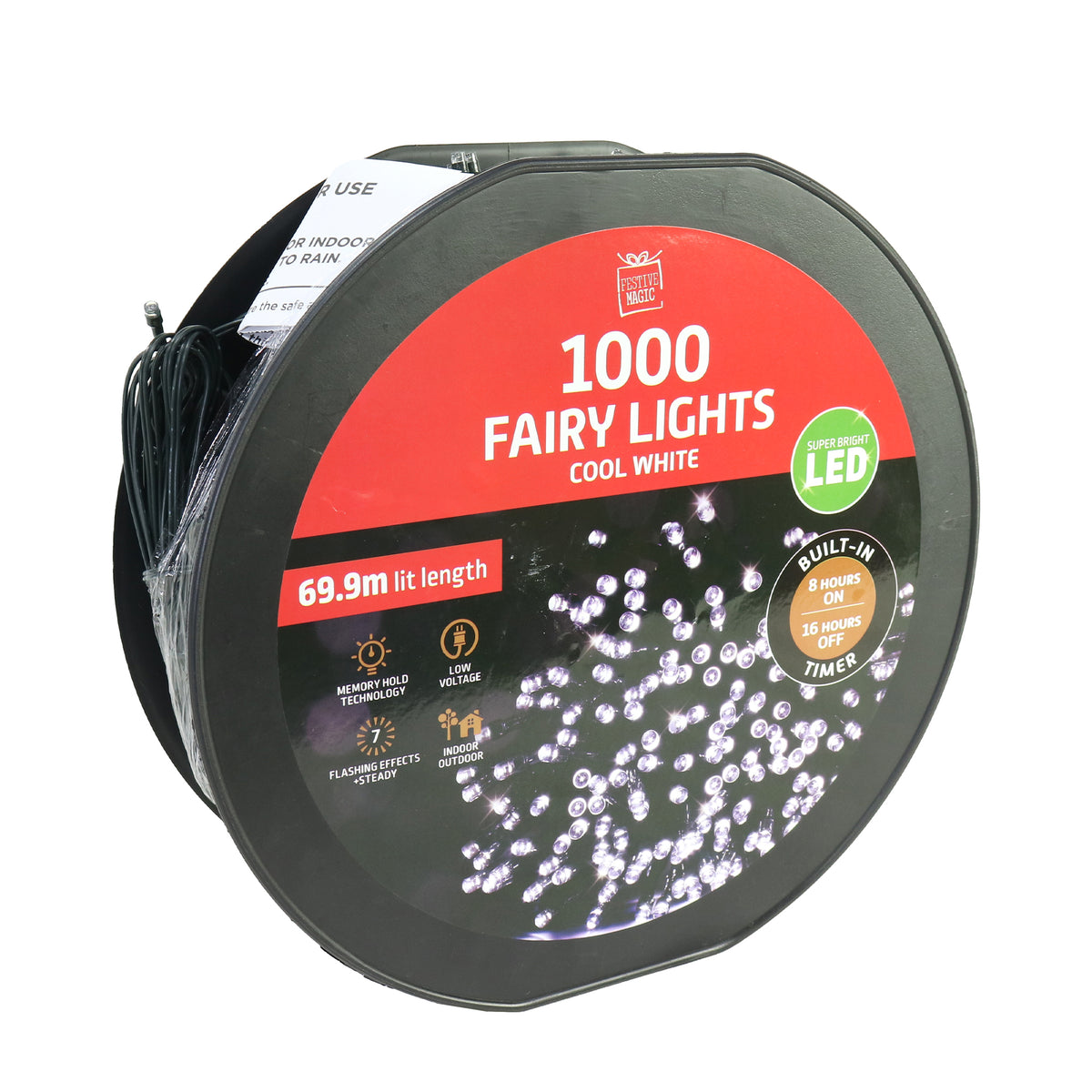 LED Fairy Lights Flashing Timer 1000 pc