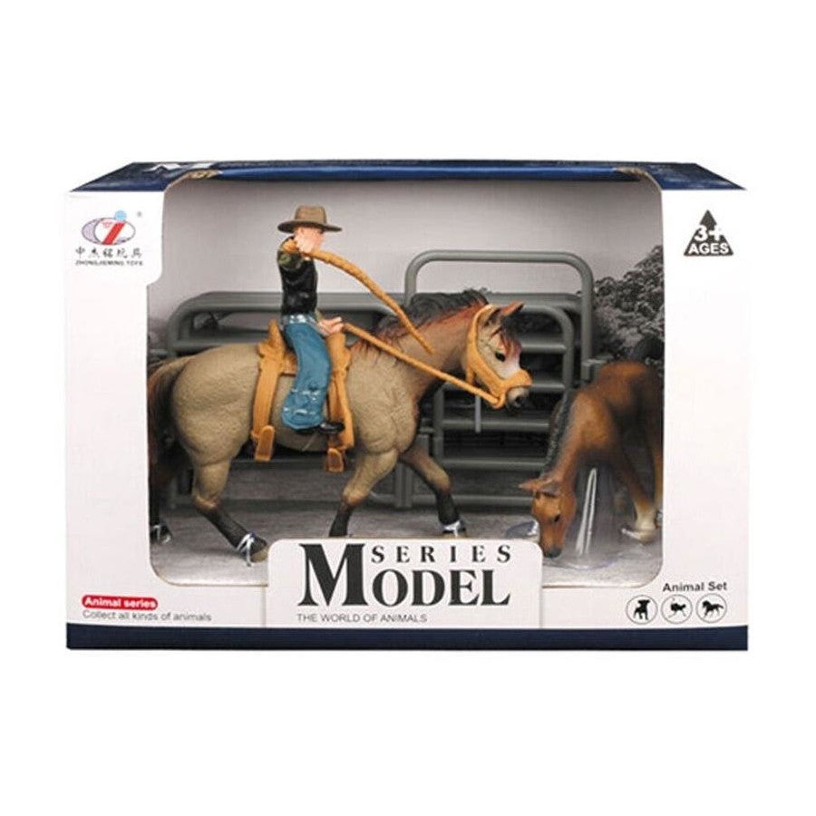 Farm Animals Horse & Foal Set with Accessories - Assorted