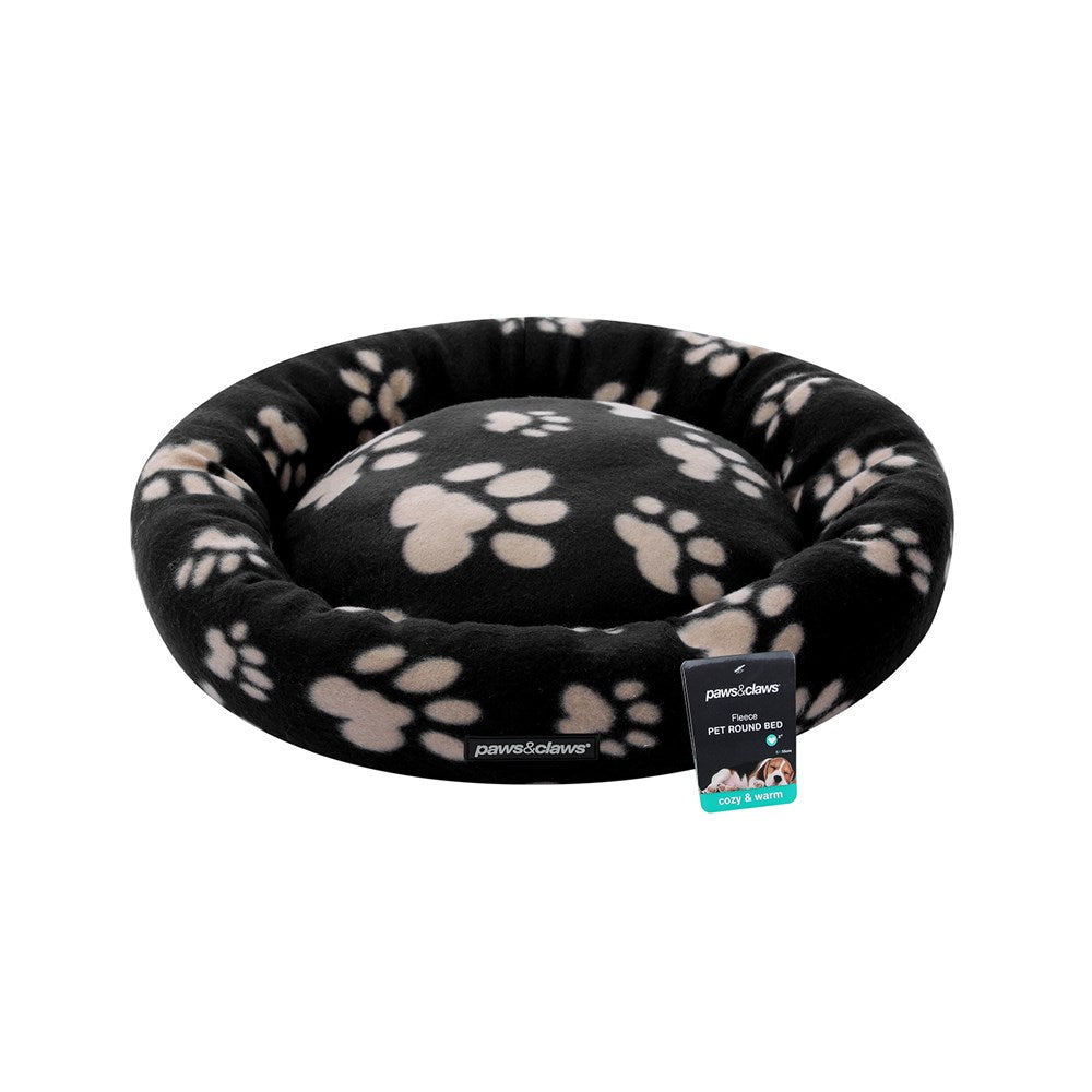 Fleece Pet Bed 55cm Assorted Colours