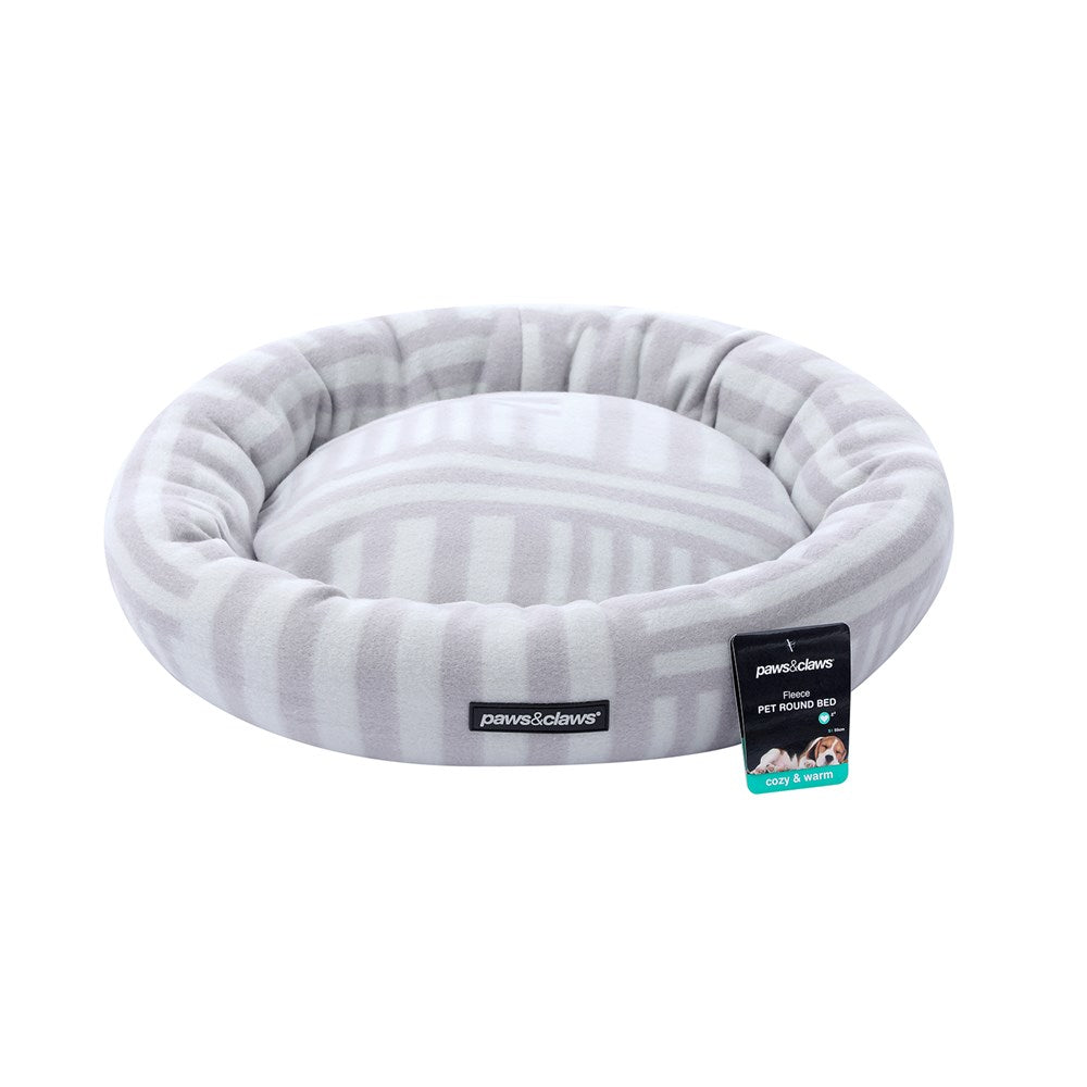 Fleece Pet Bed 55cm Assorted Colours
