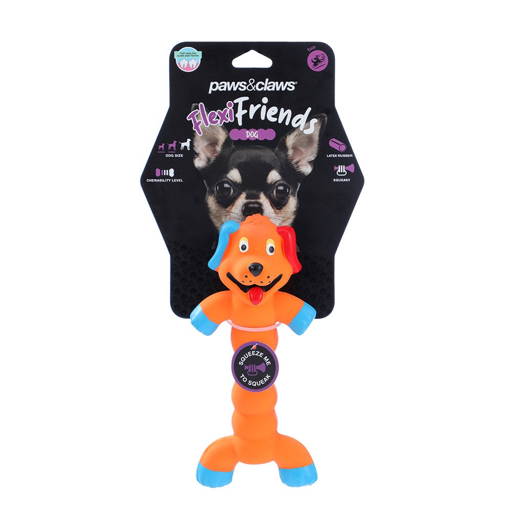 Flexible Friends Animal Latex Dog Toy (20cm) – Assorted