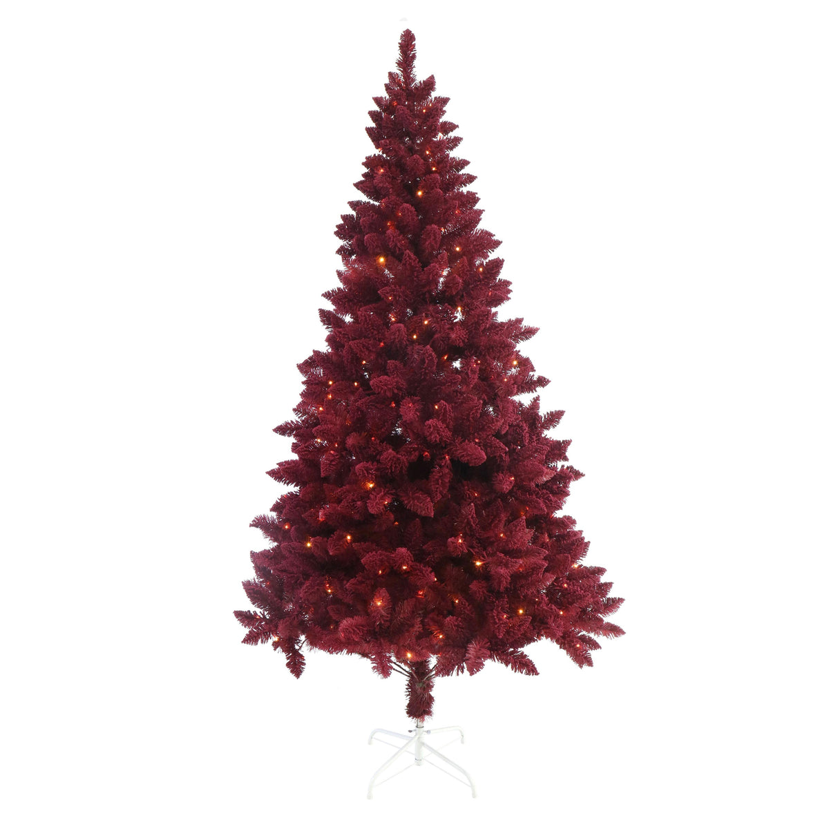Flocked Bordeaux Tree 210cm Pre-Lit
