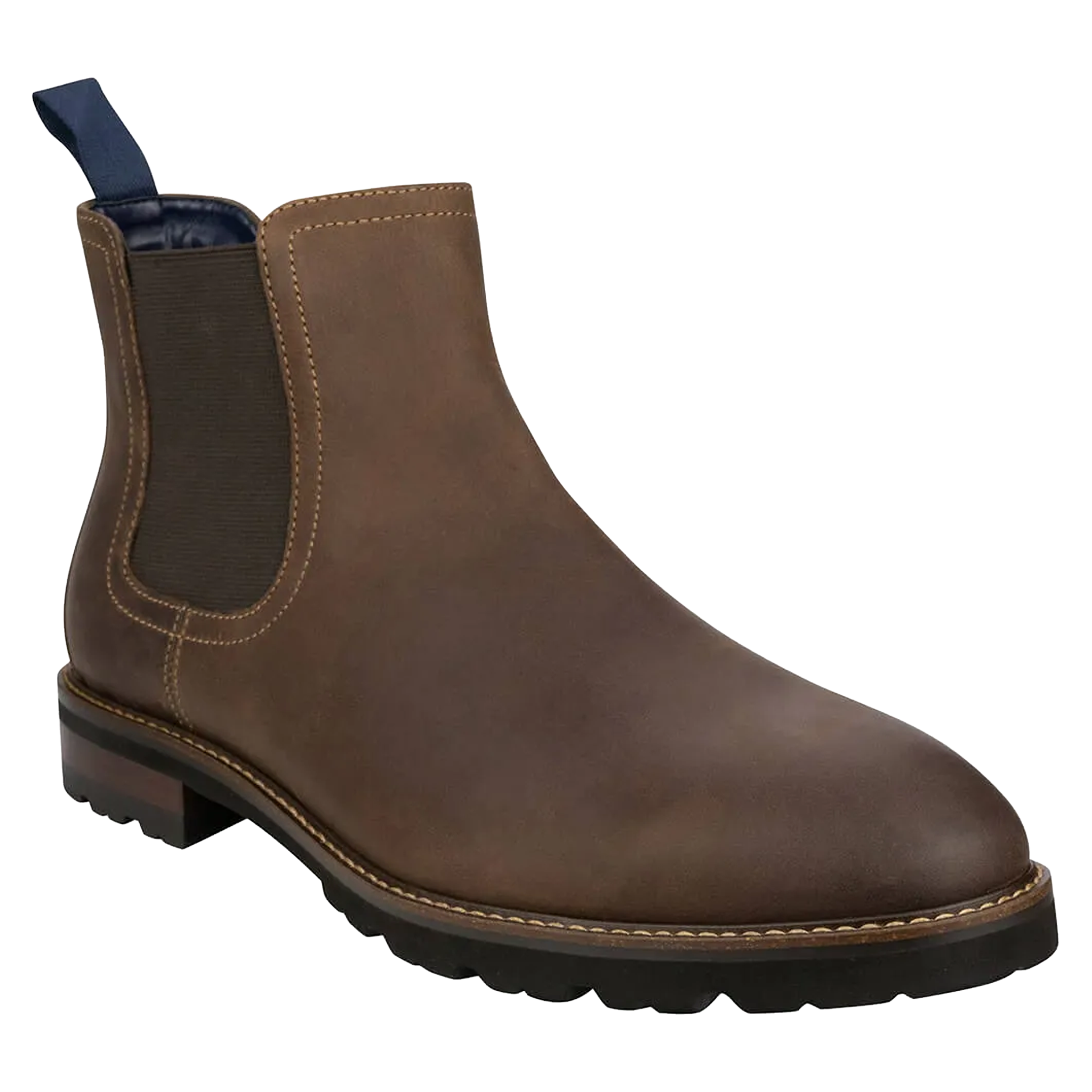 Florsheim Renegade Chelsea Plain Toe Gore Boot Brown Crazy Horse
