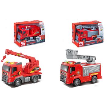 Friction Fire Truck 18cm L&S assorted