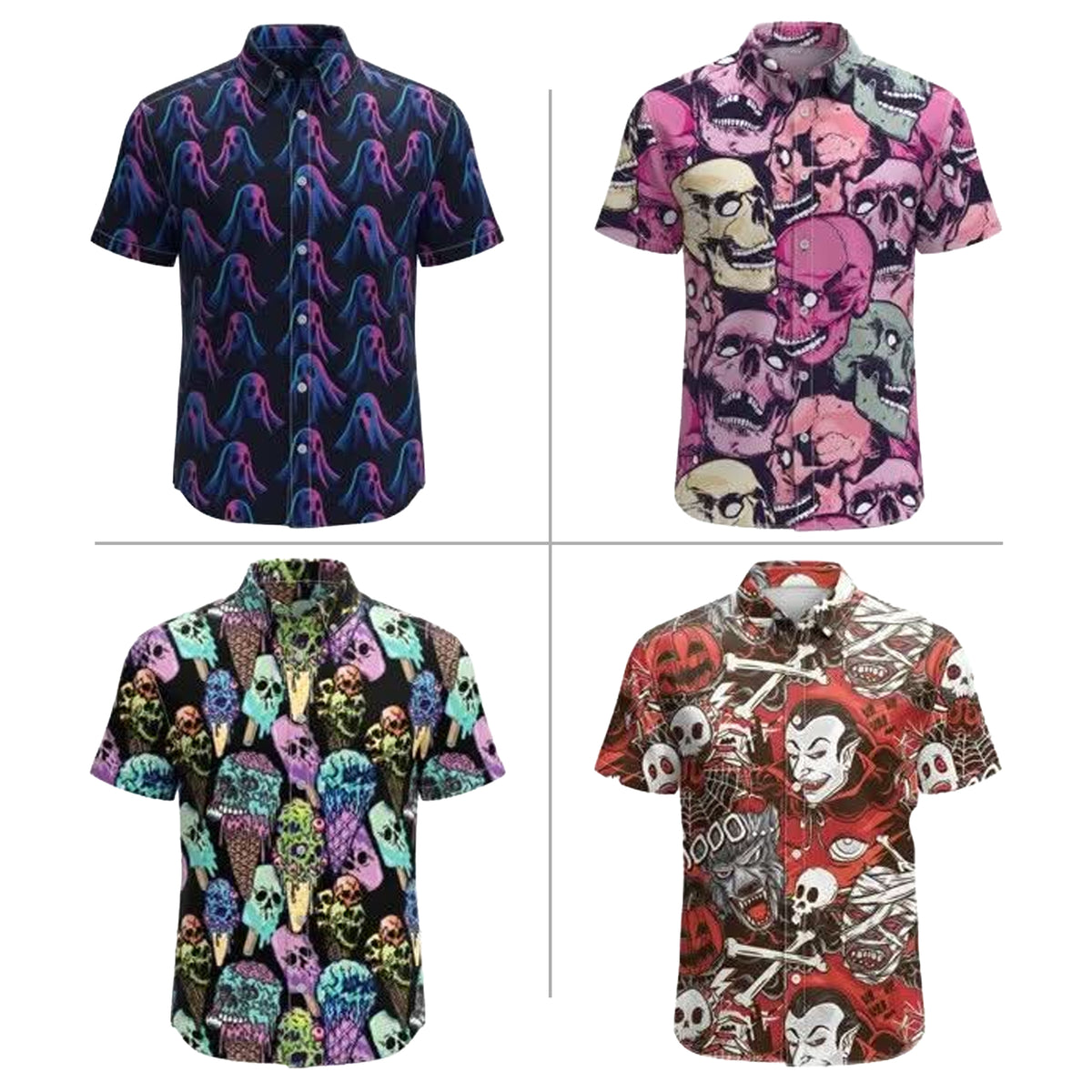 Fun and Spooky Shirts Adults Assorted