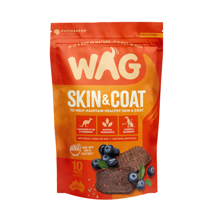 WAG Kangaroo Jerky Skin & Coat 10pc
