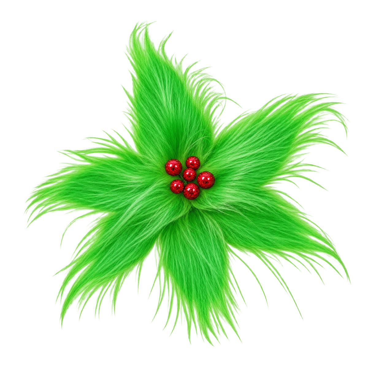 Furry Xmas Flower 35.5cm