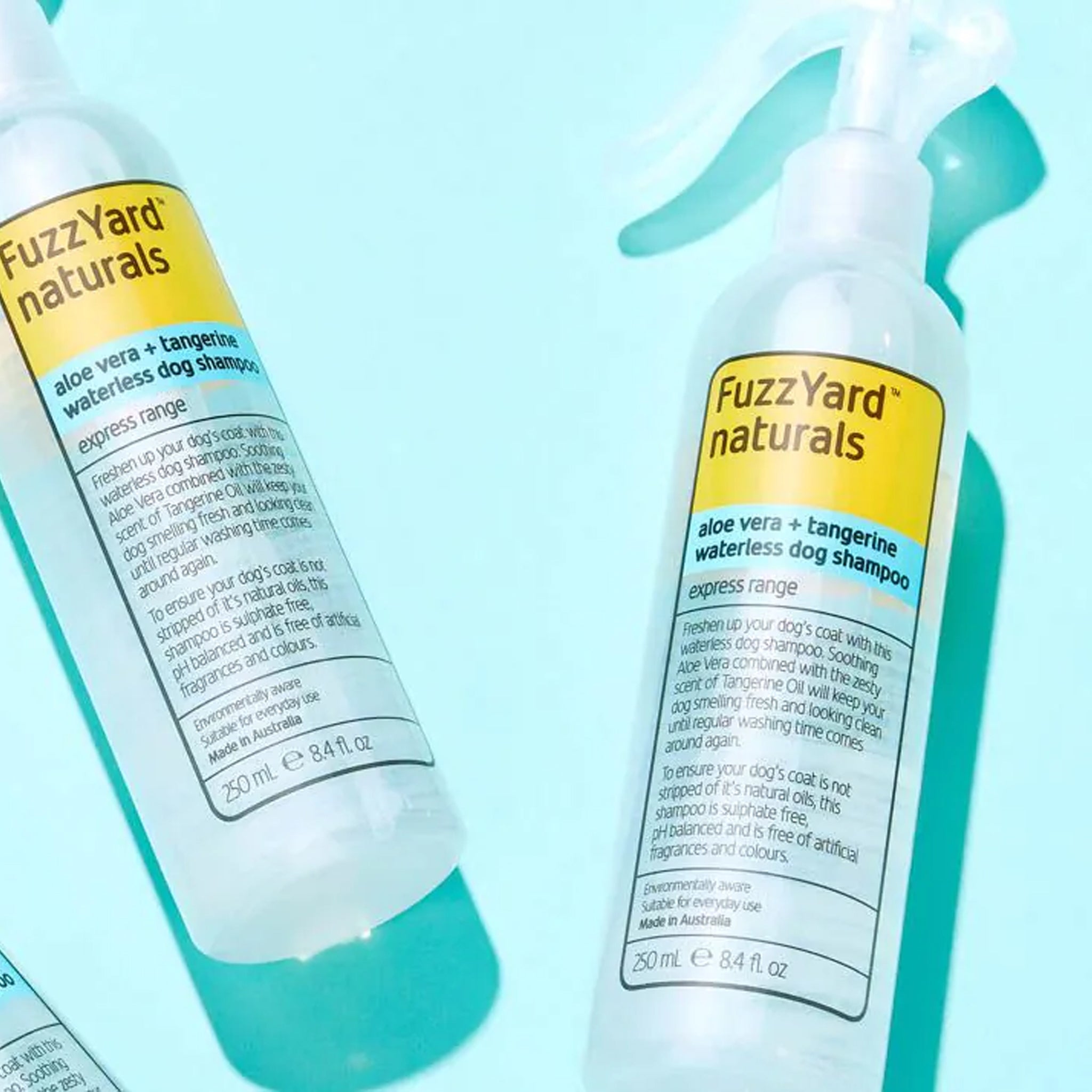 FuzzYard Waterless Shampoo - Aloe Vera + Tangerine  - 250ml