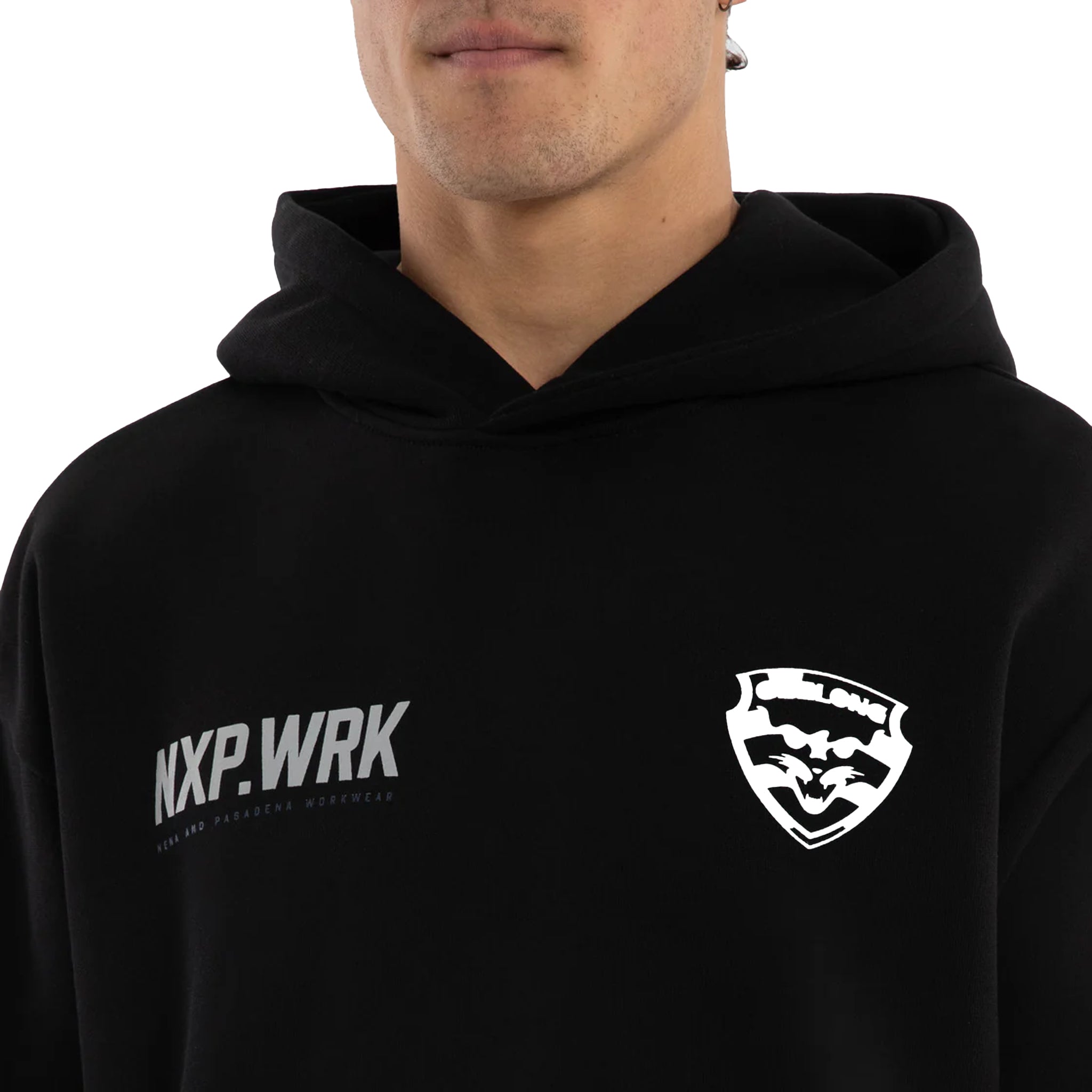 Geelong Cats Subject Hoodie Jet Black