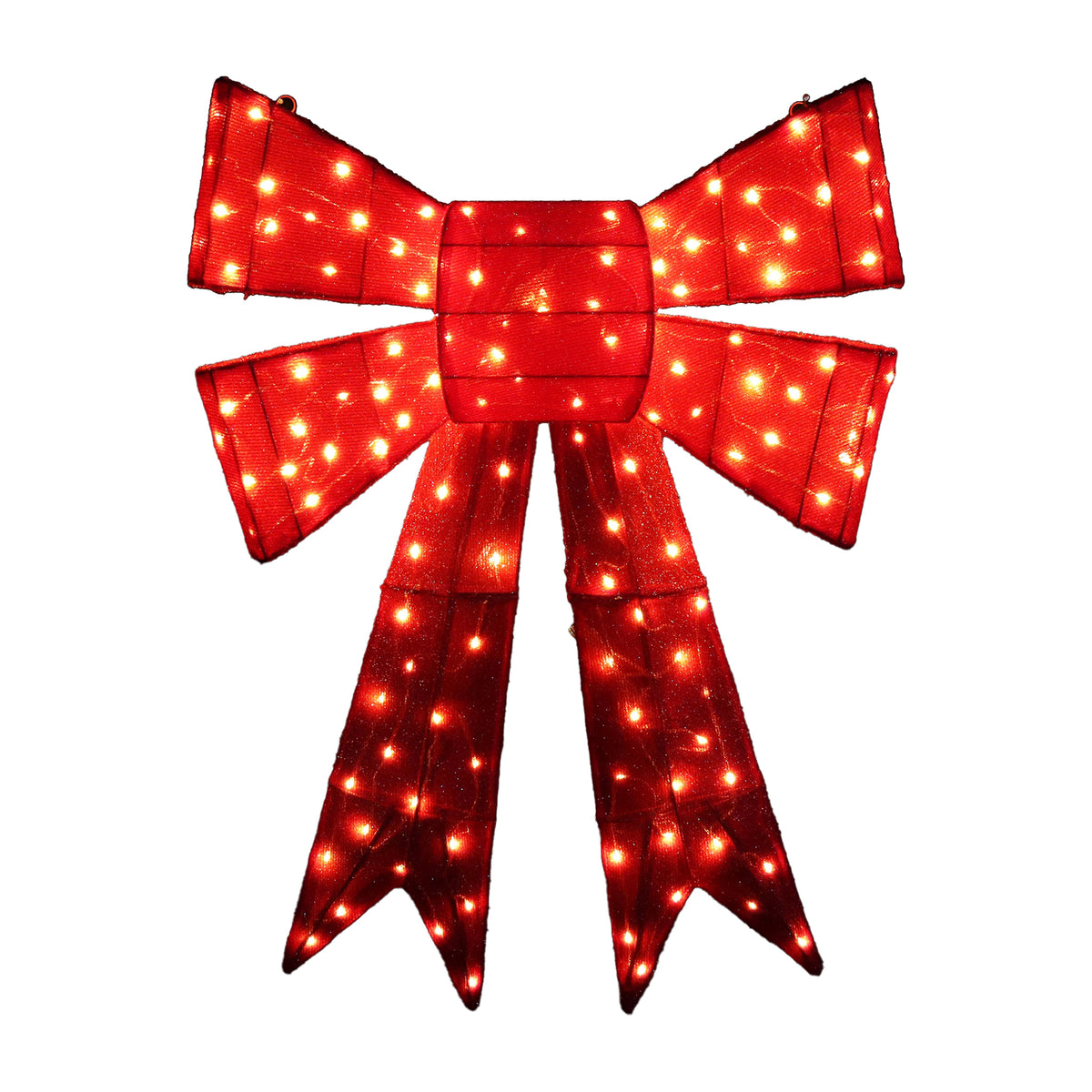 Glitter Thread Bow Red Twinkle 100x70cm