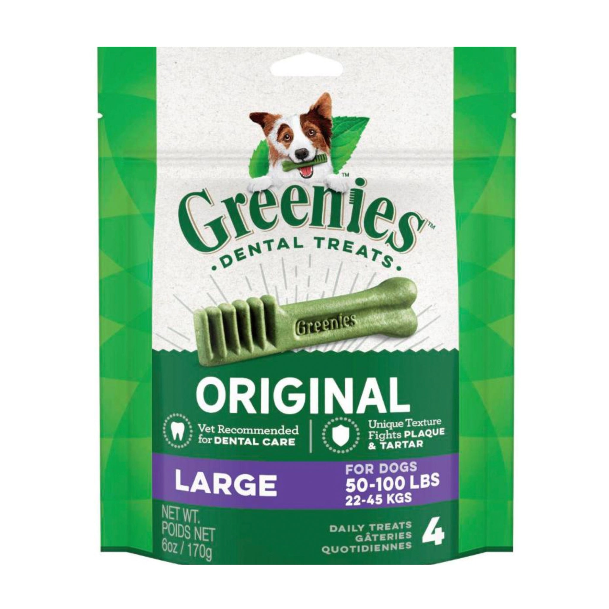 Greenies Original Dental Chews for Dogs – Daily Oral Care Treats (All Sizes) 170g