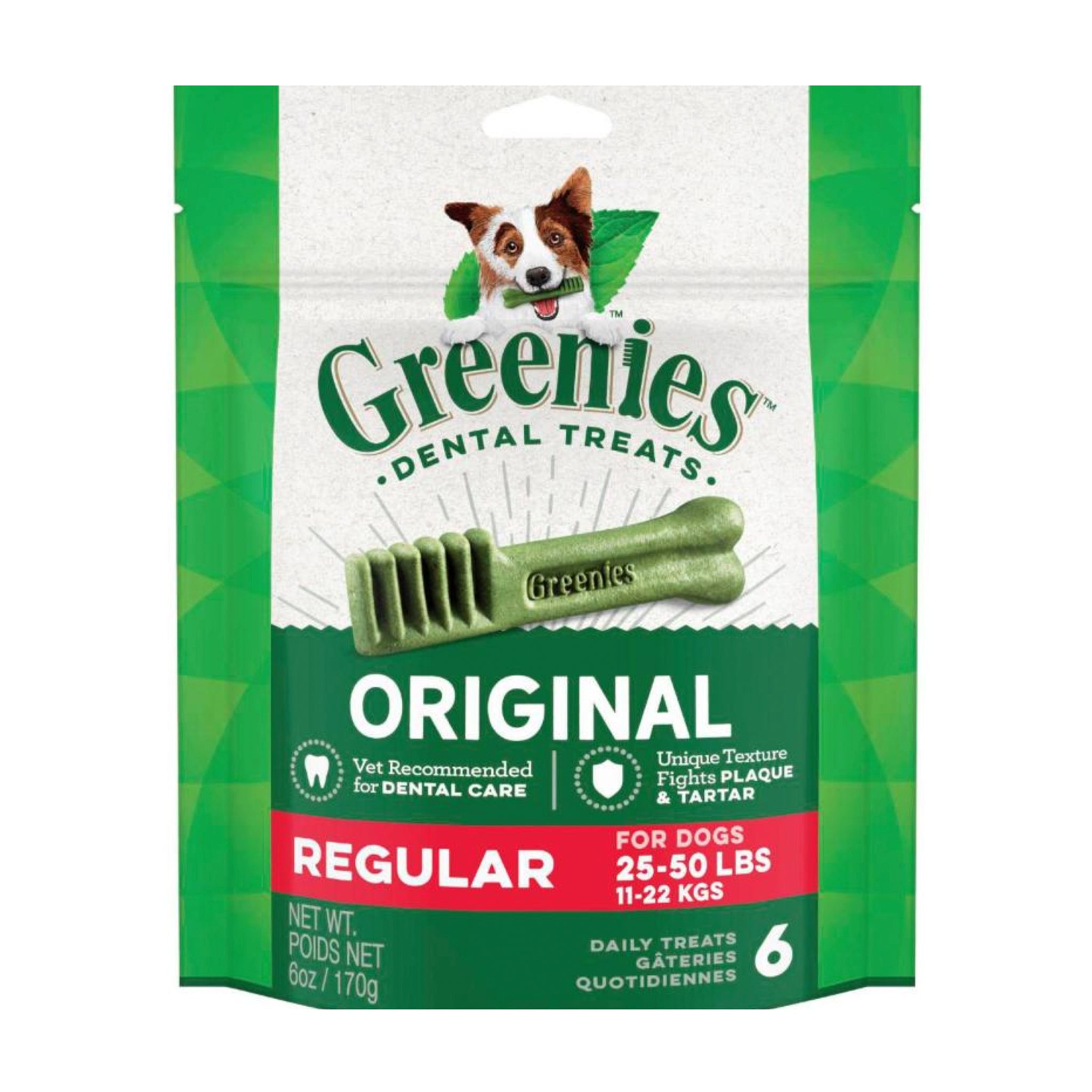 Greenies Original Dental Chews for Dogs – Daily Oral Care Treats (All Sizes) 170g