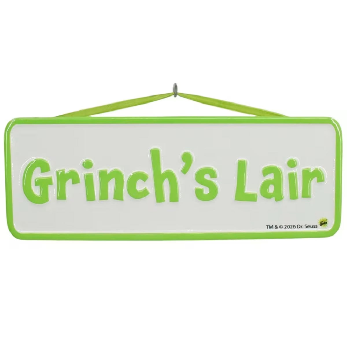 Grinch's Lair Metal Sign 37cm