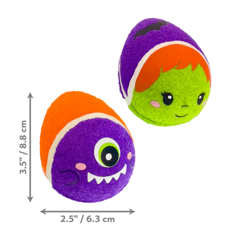 KONG Halloween Airdog Squeaker Egg 2-pk Medium