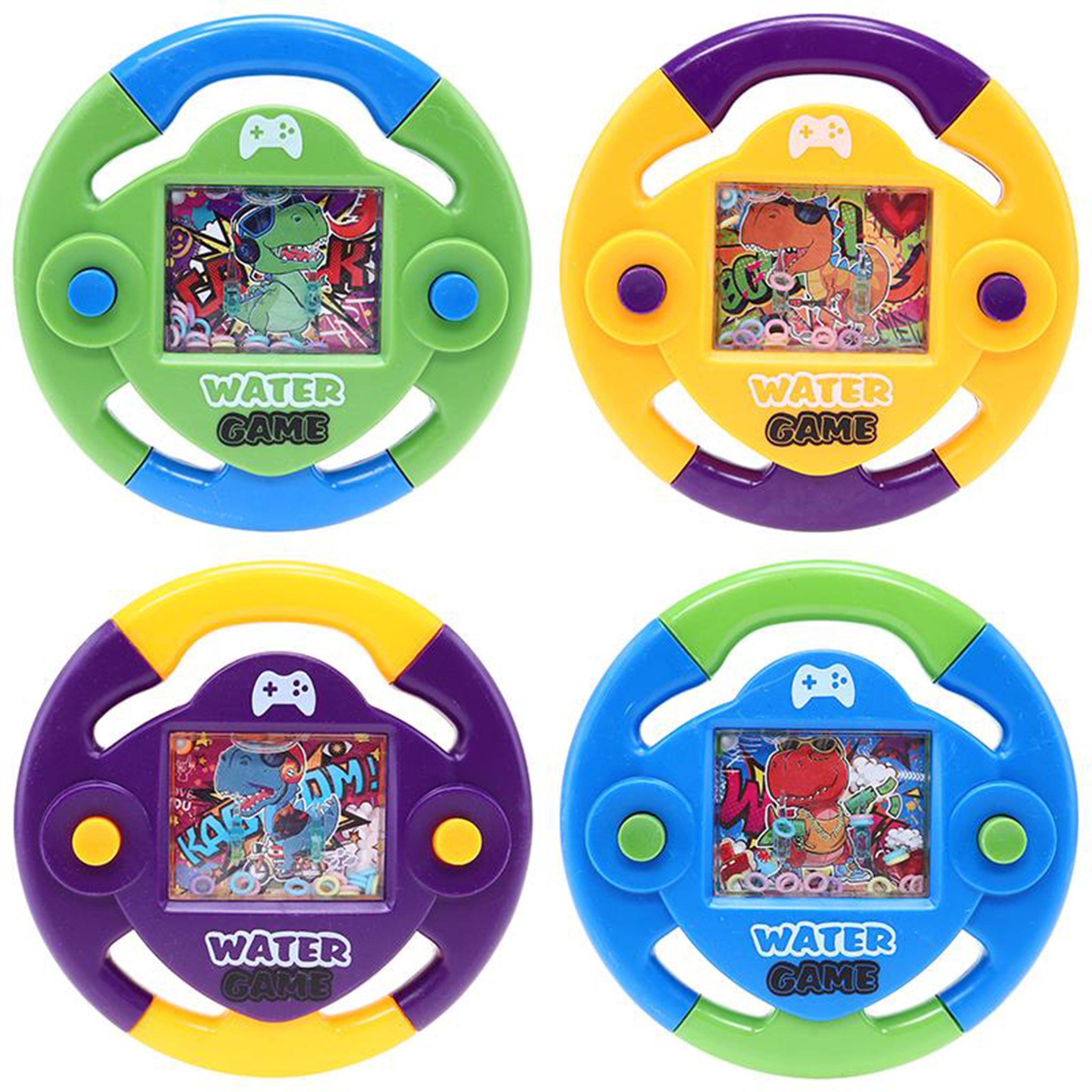 Hand Held Water Skill Game Dinosaur 13cm x 13cm Assorted