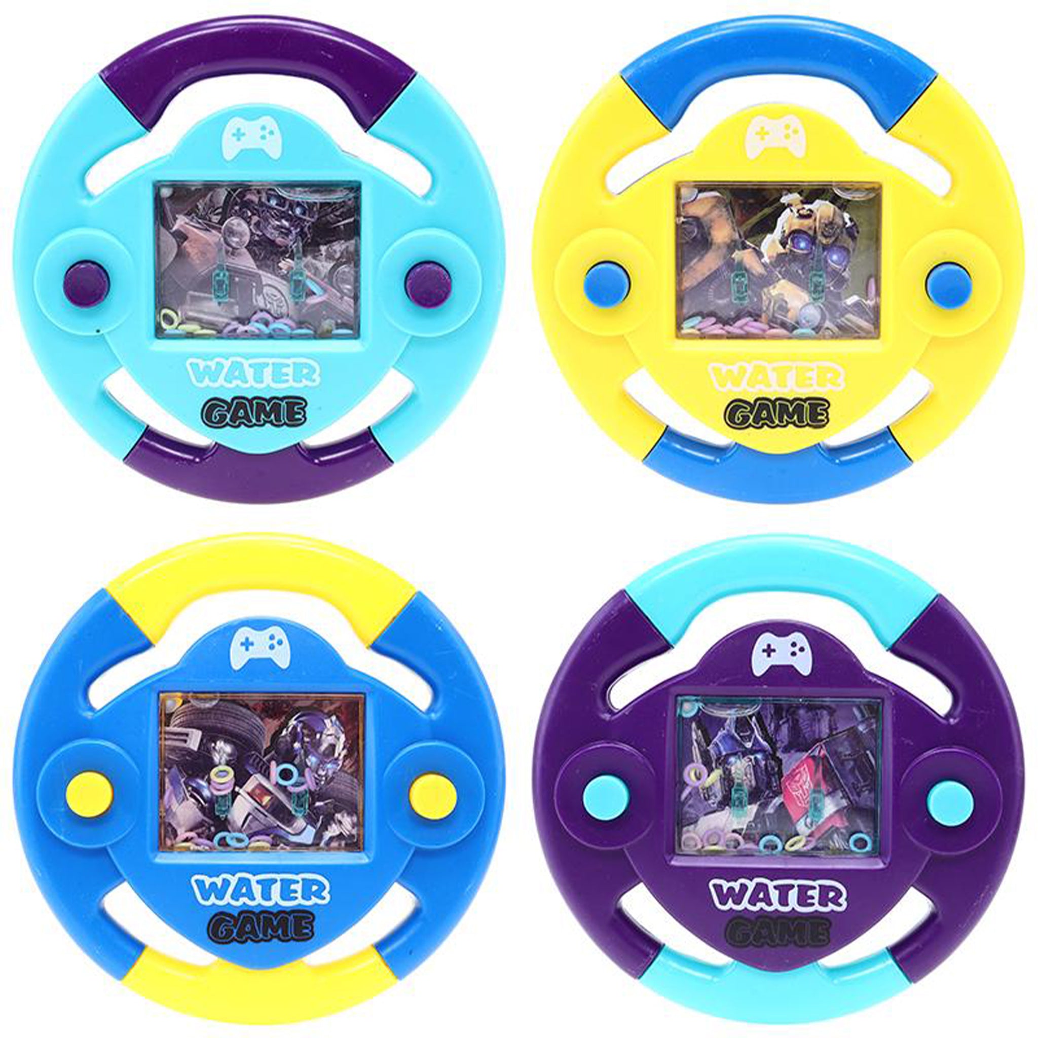 Hand Held Water Skill Game Gear Shift 13cm x 13cm Assorted
